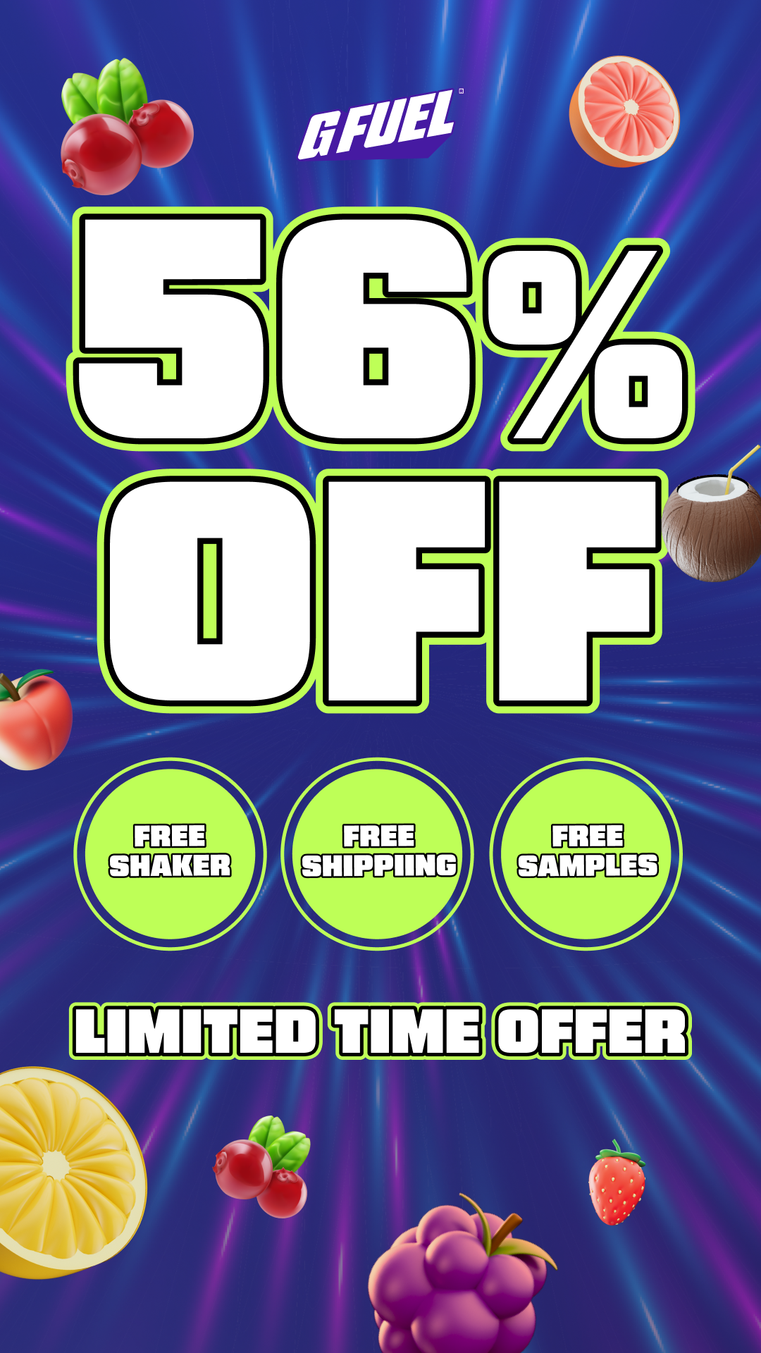 G FUEL Facebook ad