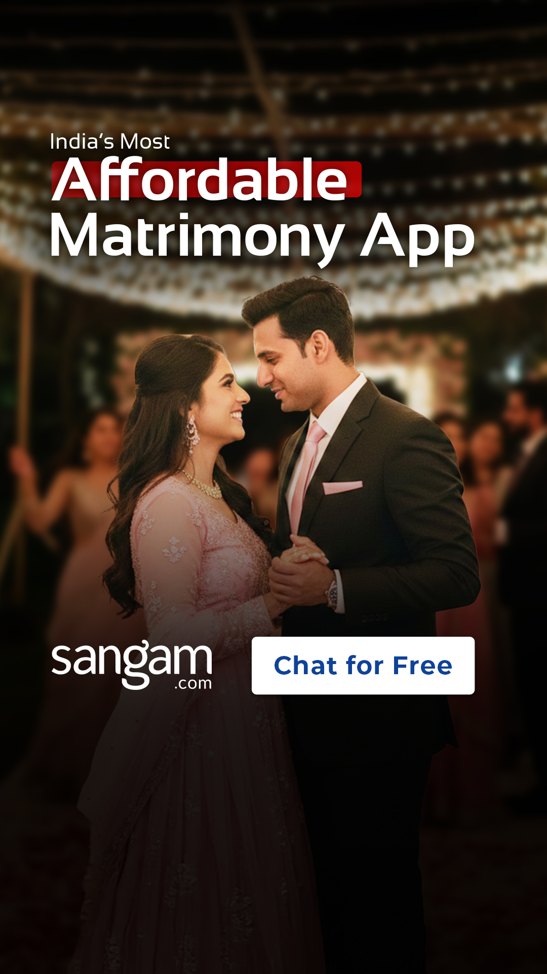 Sangam.com Facebook ad