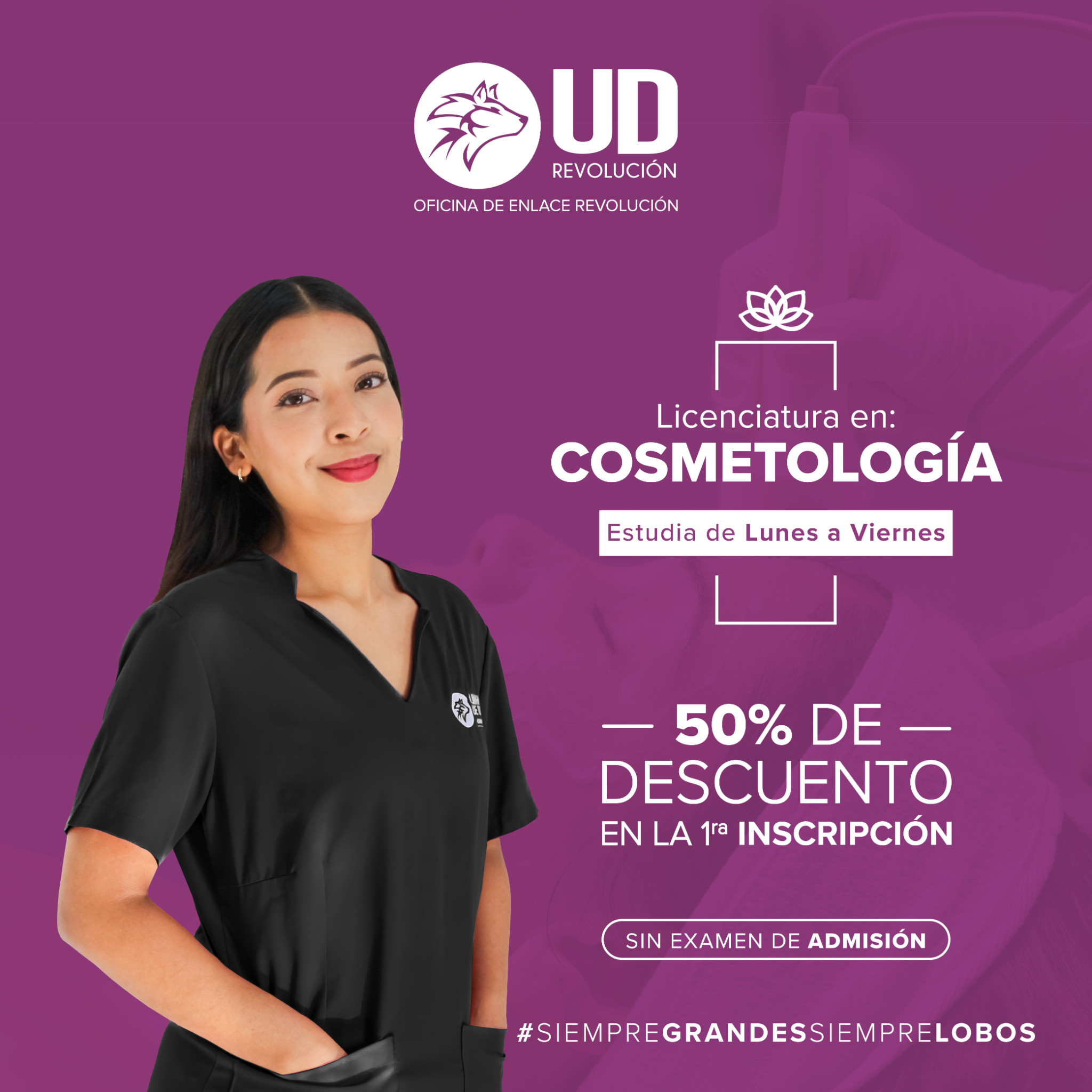 UD Campus Revolución Facebook ad: Únete a la gran familia LOBOS