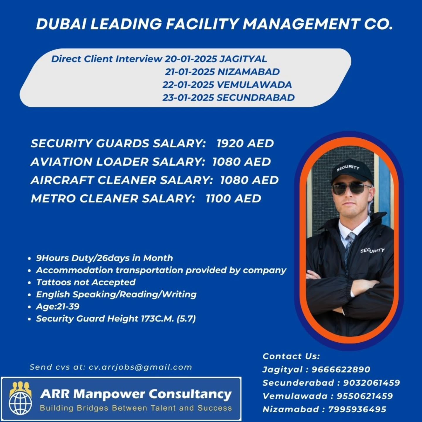 ARR Manpower Consultancy Facebook ad from Jan 16, 2025