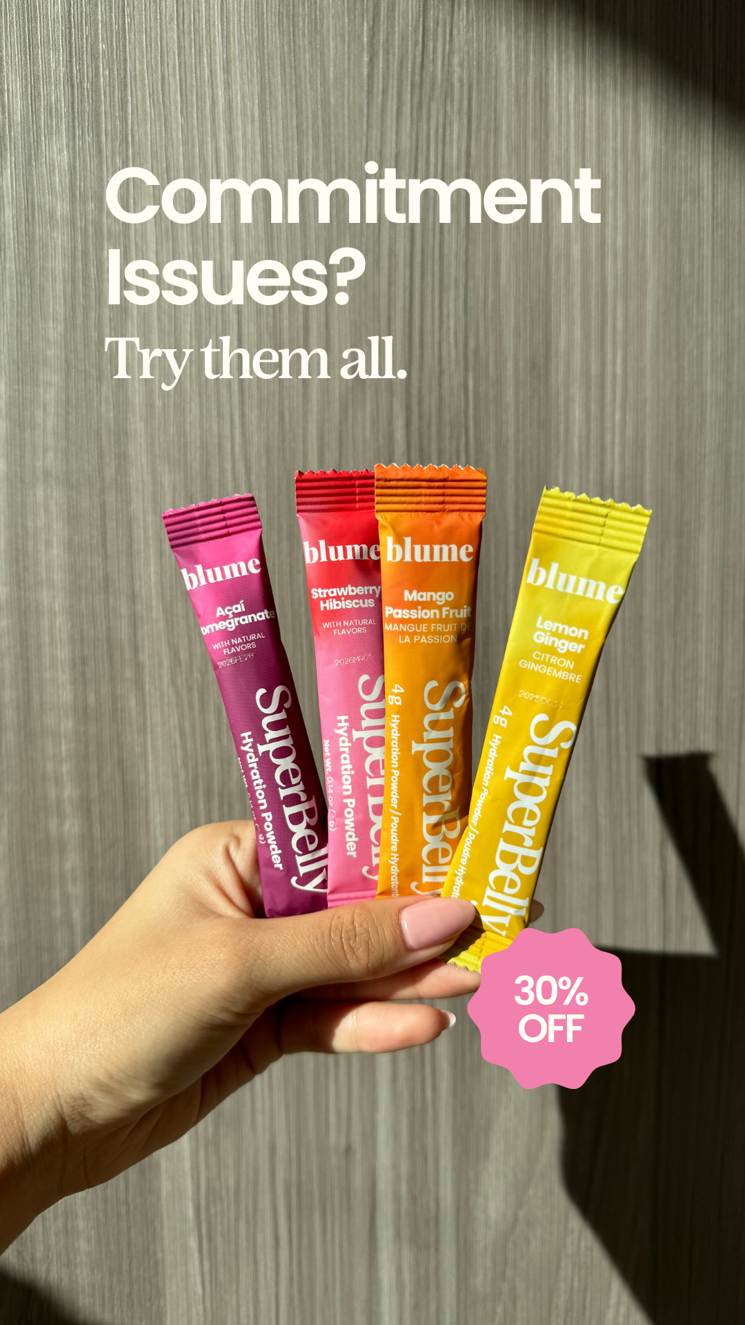Blume Facebook ad