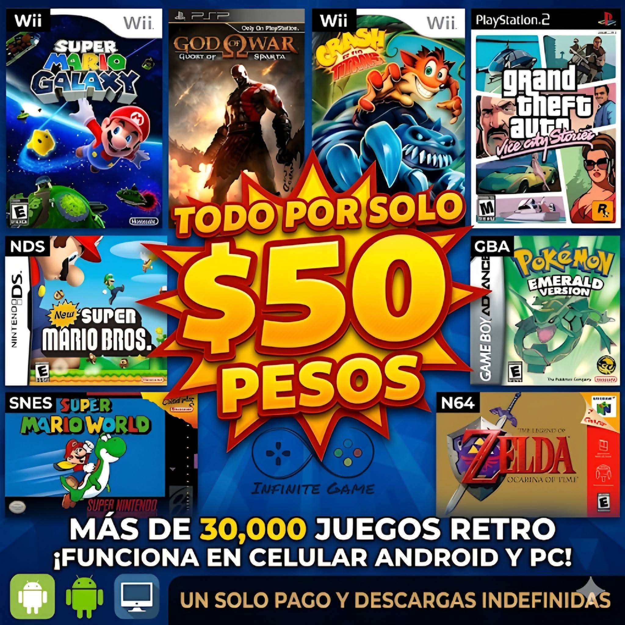Beautystore Facebook ad: MÁS DE 30,000 JUEGOS RETRO POR SOLO $50…