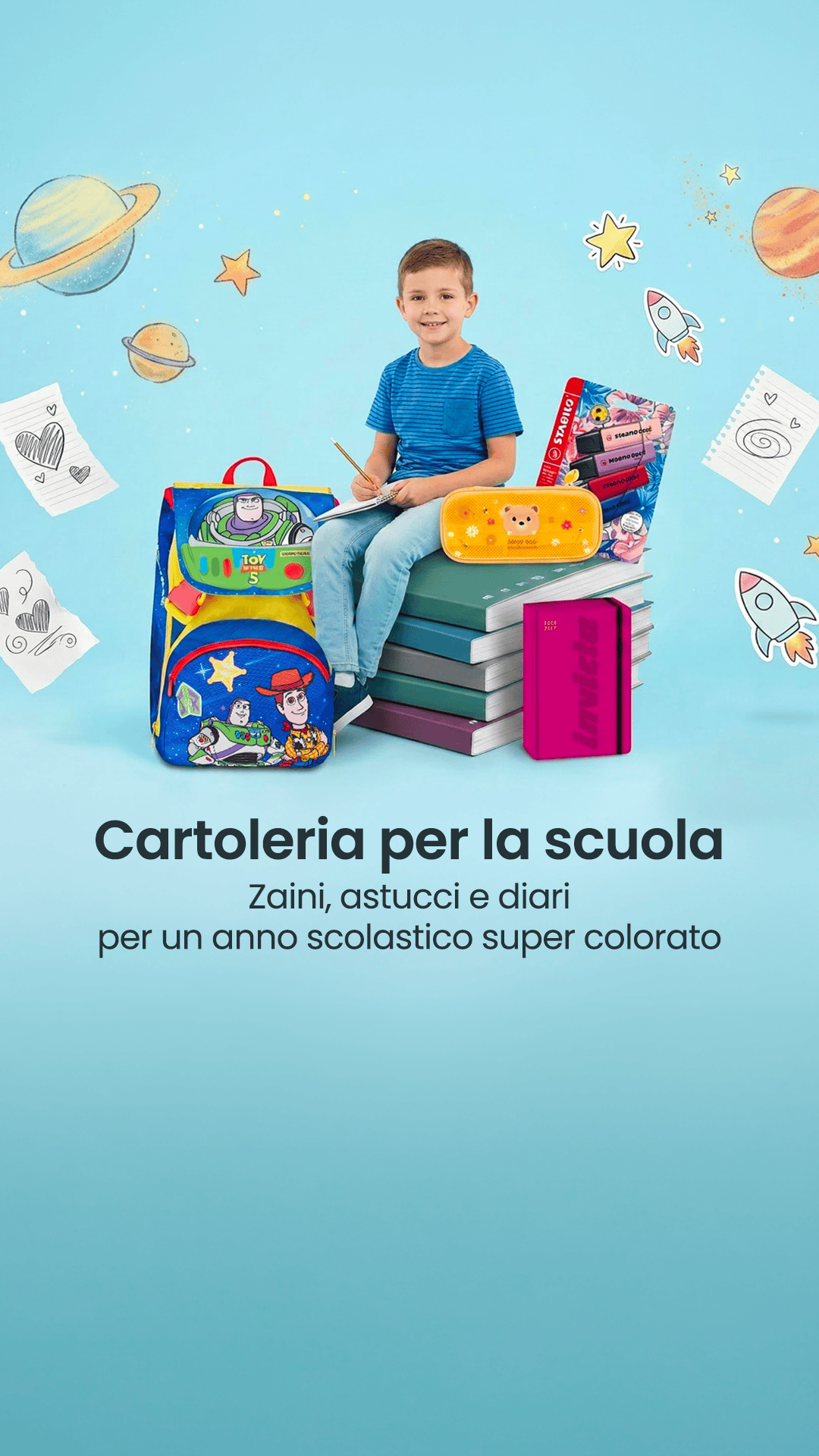 IBS.it Facebook ad: Cartoleria per la scuola