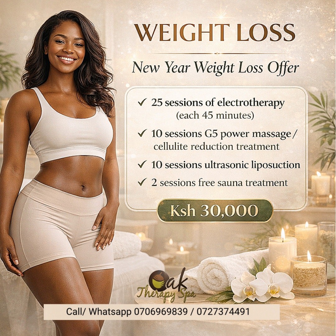 Oak Therapy Spa, South C Facebook ad: Weight Loss/ New Year, new you