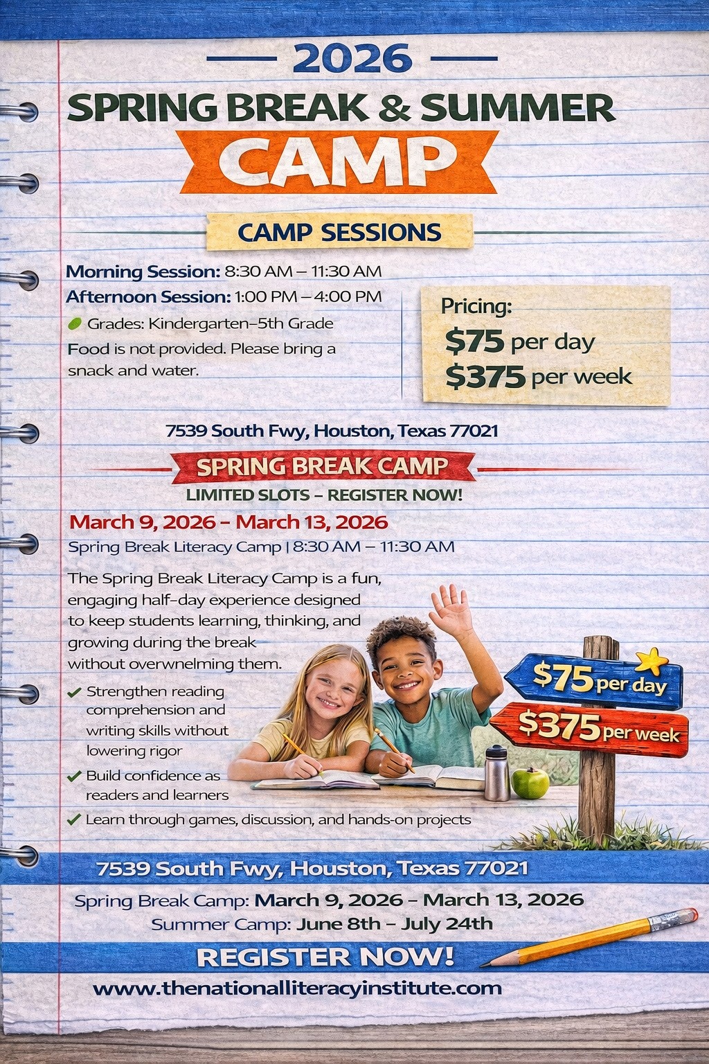 The National Literacy Professional Development Consortium Facebook ad