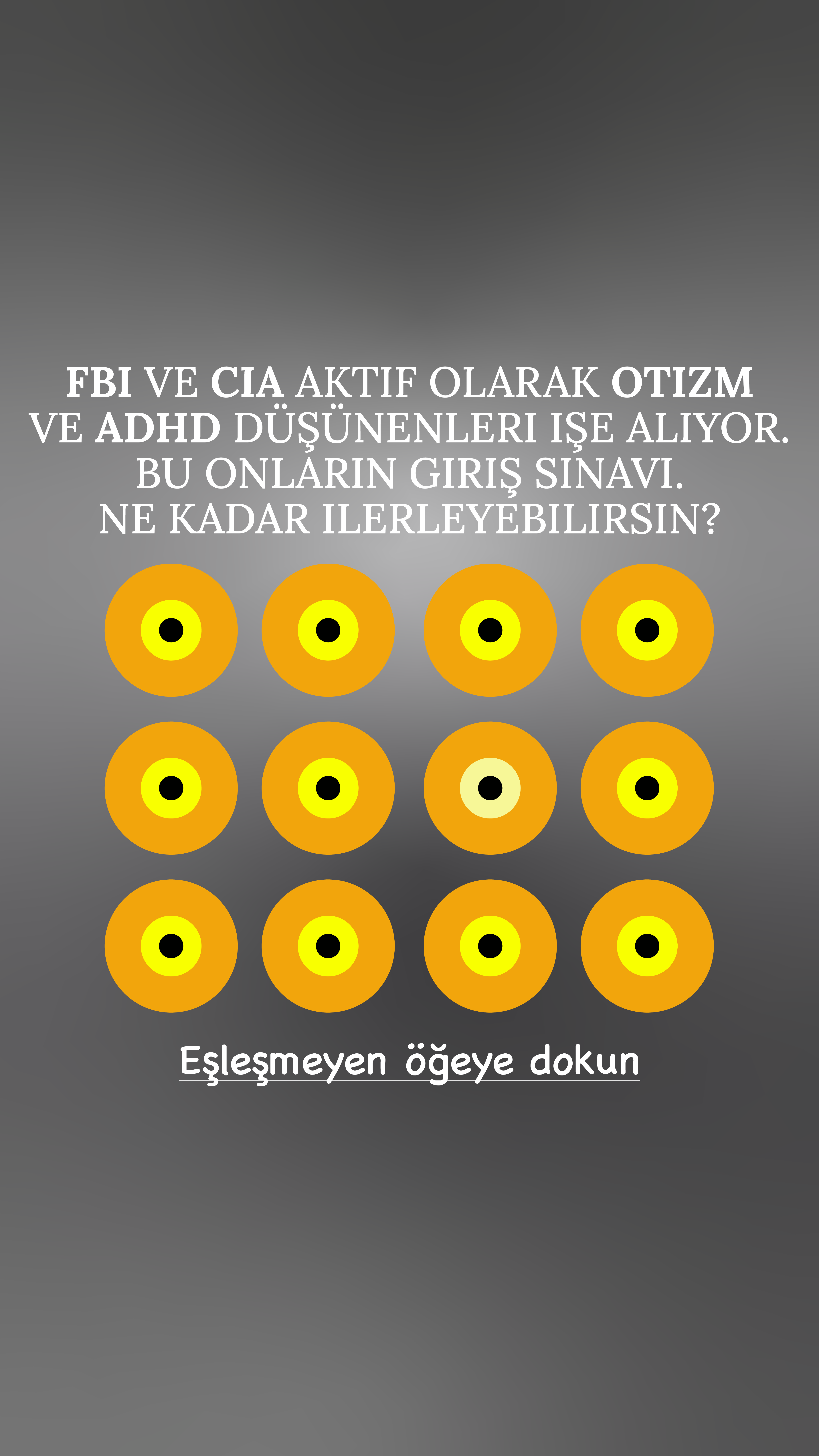 International Brain Test Facebook ad