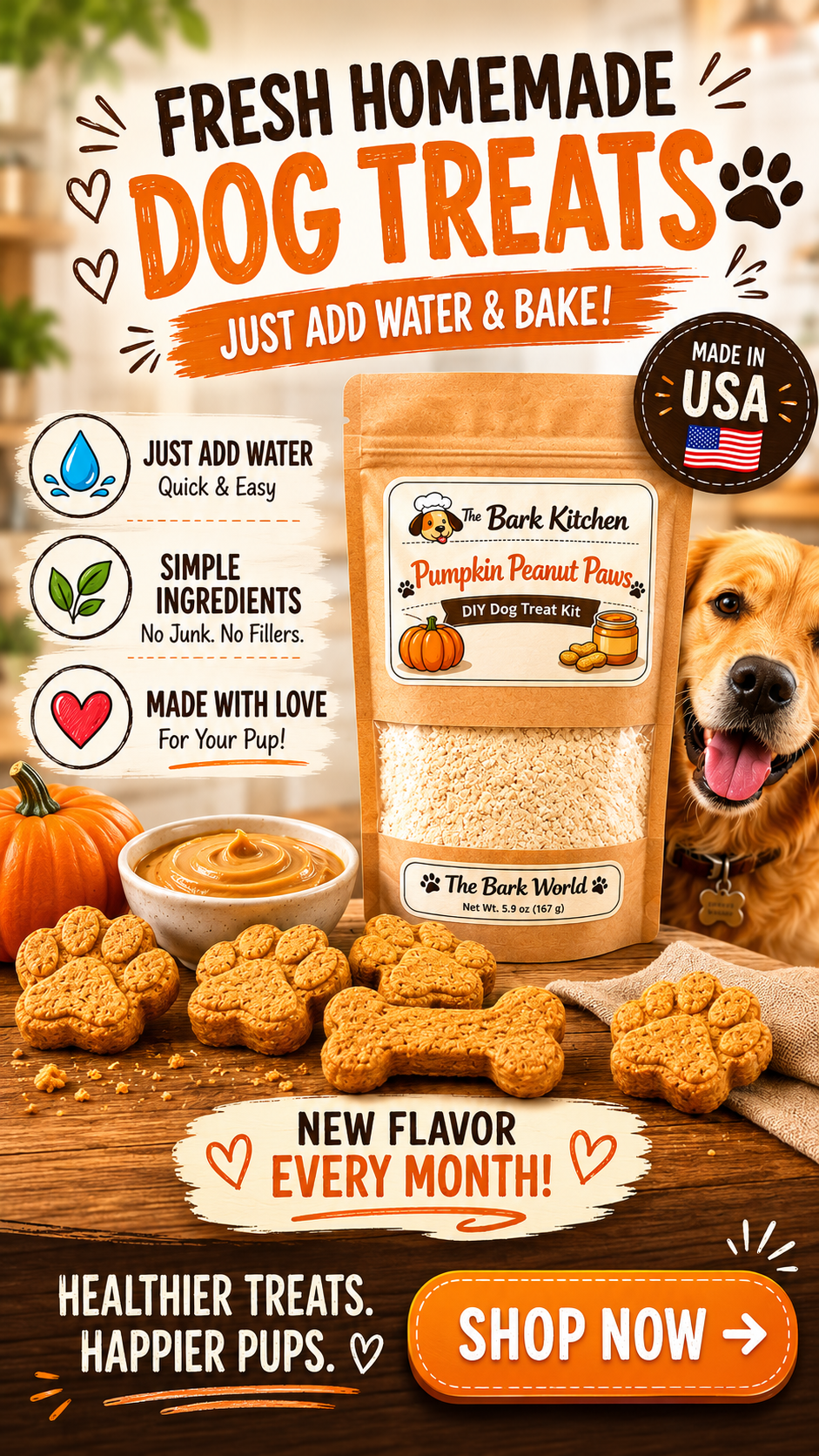 The Bark World USA Facebook ad