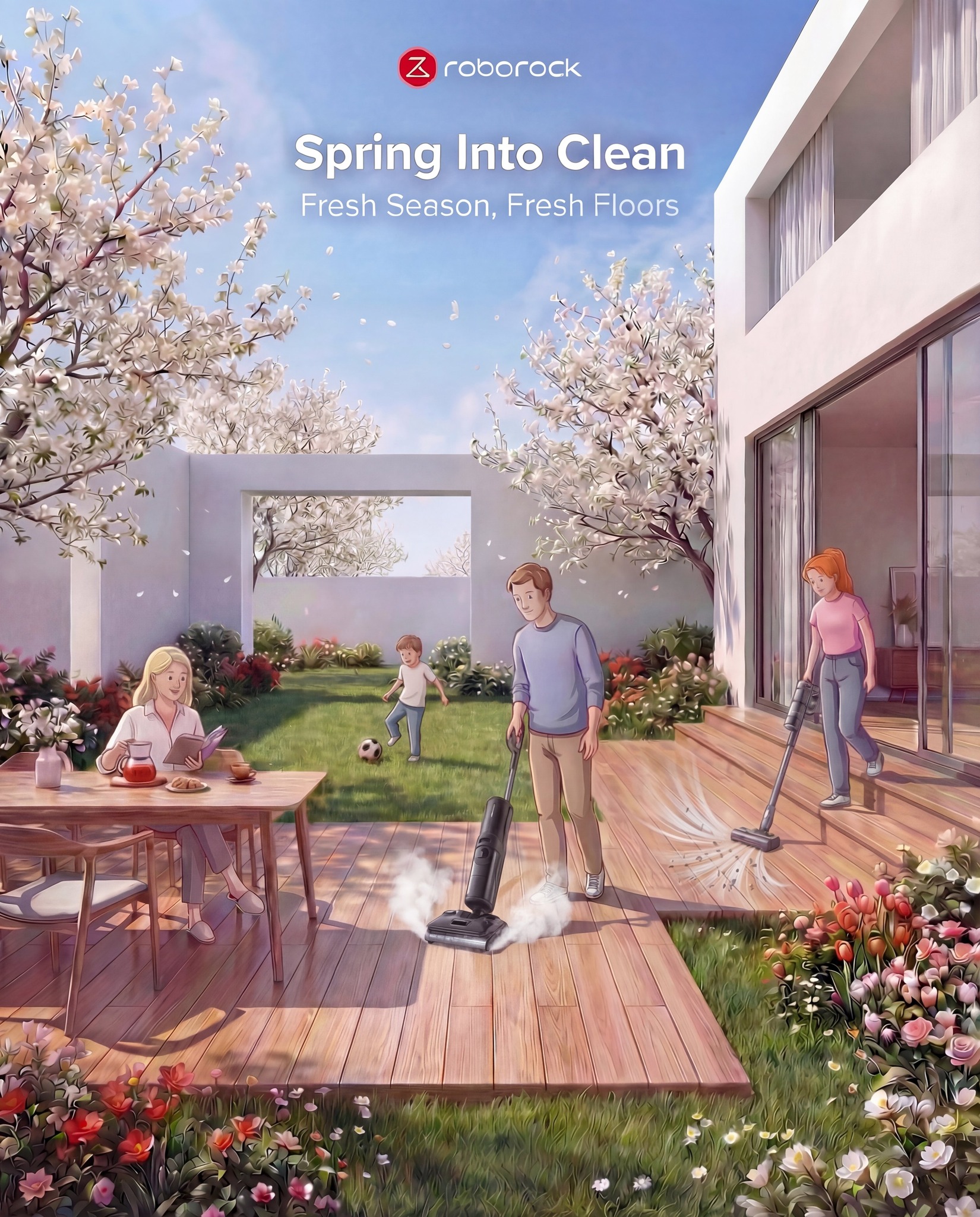 Roborock Facebook ad: How are you kicking off spring cleaning this…