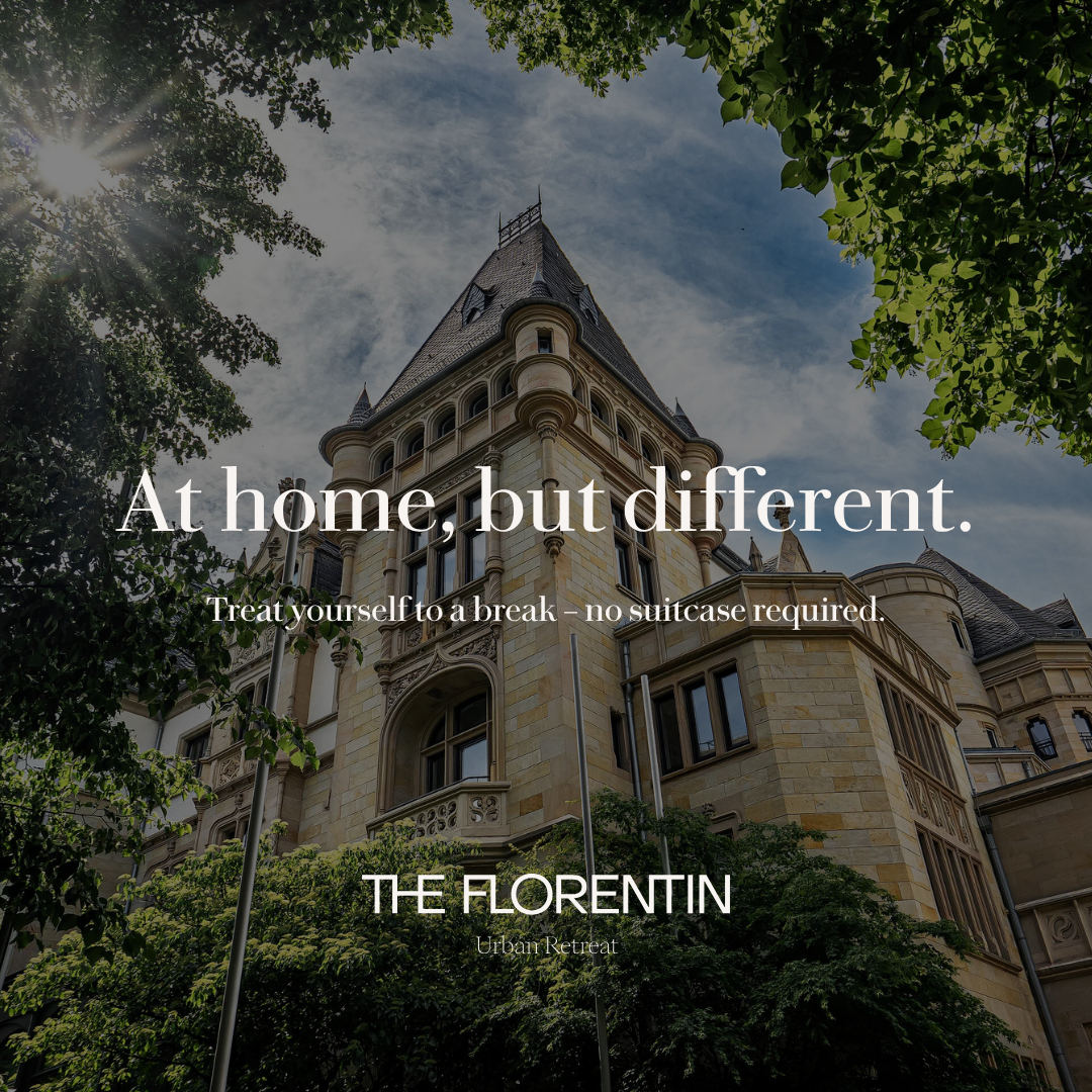 The Florentin Hotel Facebook ad: Gönn dir eine Auszeit, ohne Koffer.
