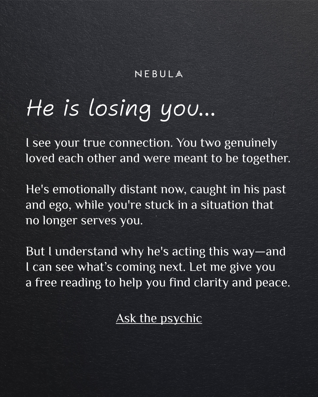 Your Relationship Advisor Facebook ad