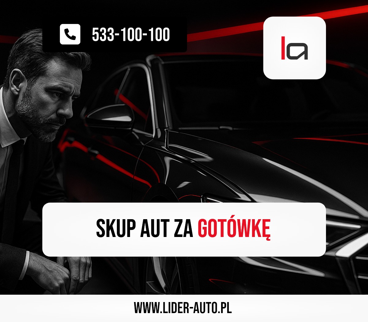 LIDER-AUTO.pl • Skup aut • Autolaweta • Wrocław Facebook ad: SKUP AUT ZA GOTÓWKĘ, SZYBKO I BEZPROBLEMOWO!