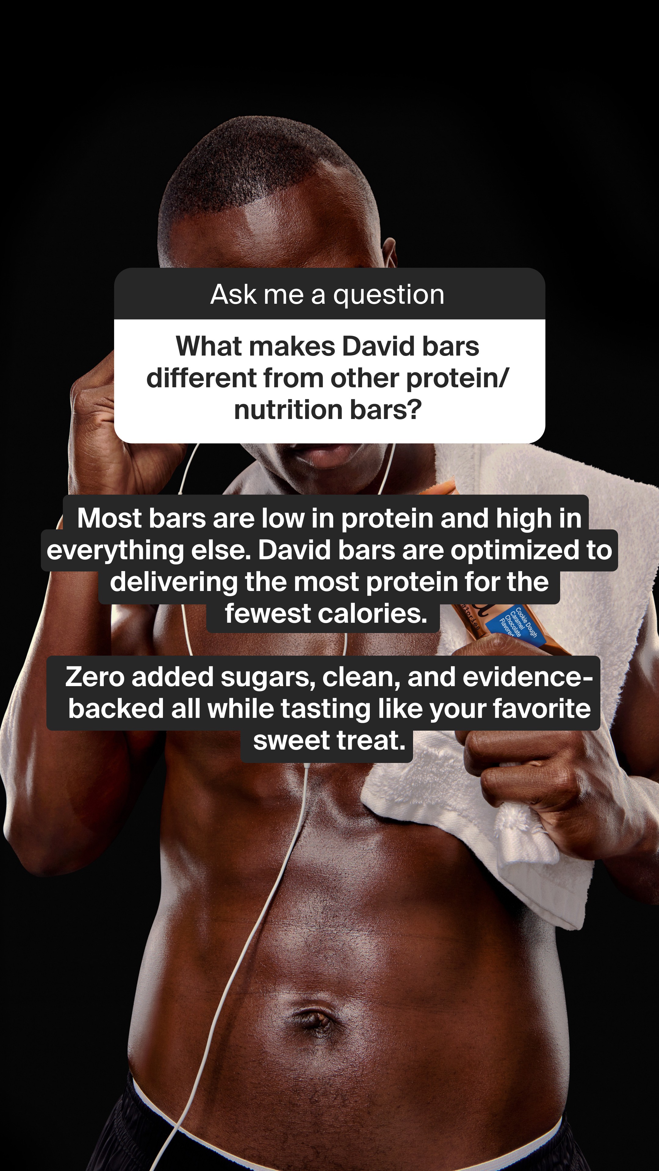 David Protein Facebook ad