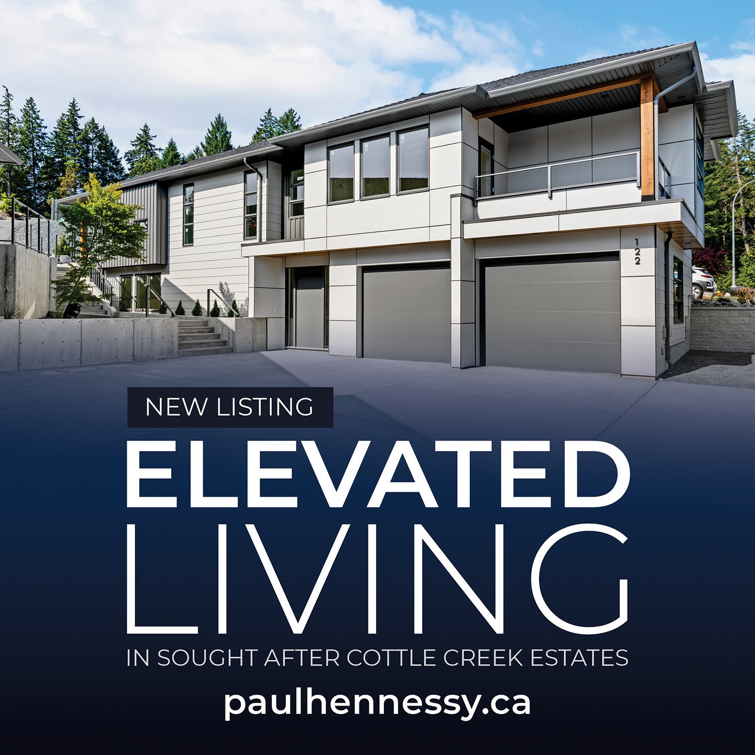 Paul Hennessy Realtor Facebook ad: Brand NEW custom-built home, thoughtfully designed…