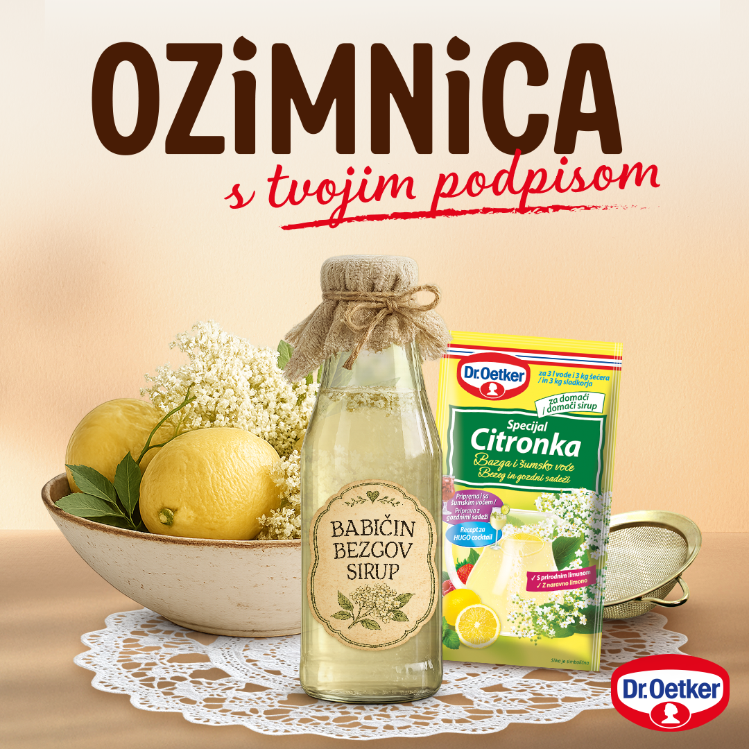 Dr. Oetker Slovenija Facebook ad: Sirup kot nekoč