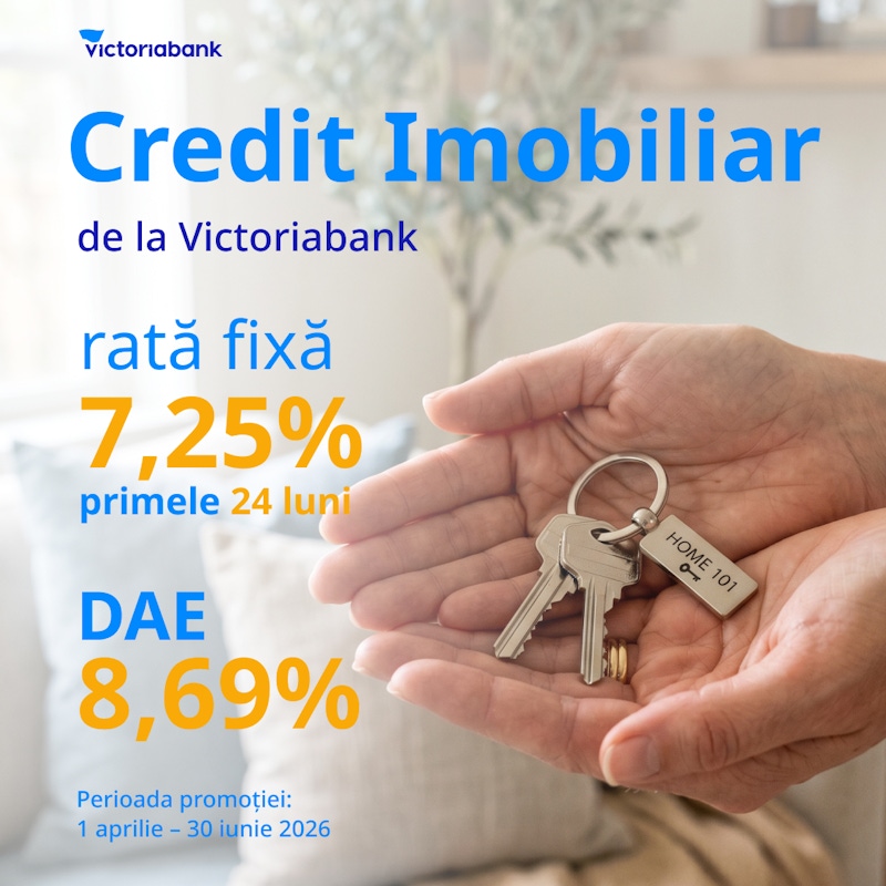 Victoriabank Facebook ad: Planurile pentru locuință încep cu alegeri financiare bine…