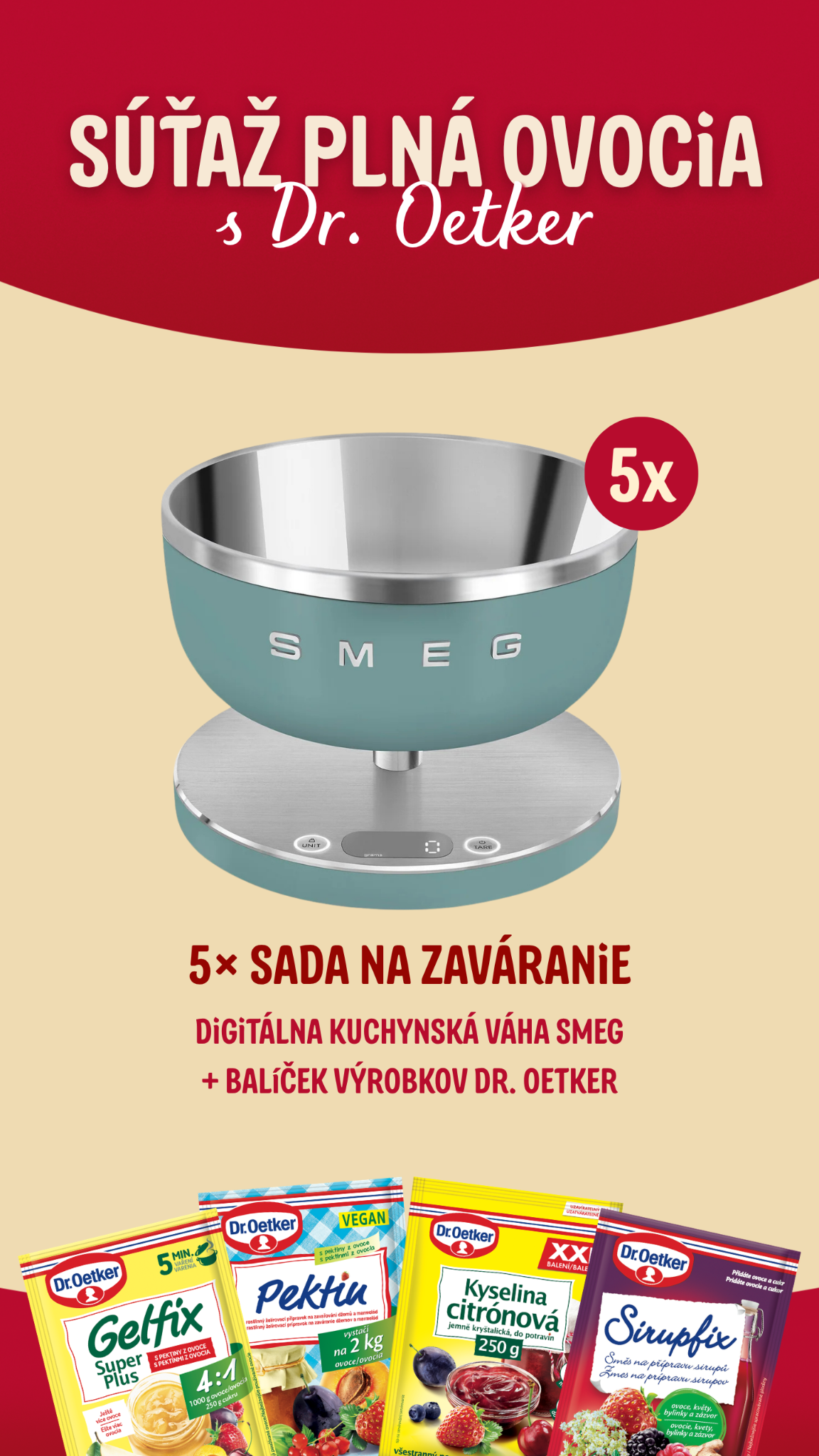 Dr. Oetker Slovensko Facebook ad