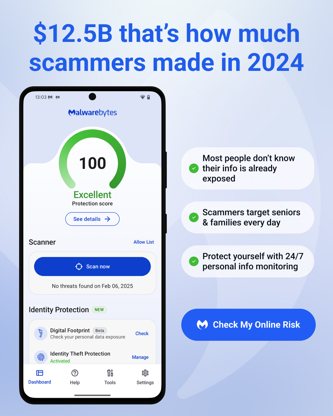 Malwarebytes Facebook ad