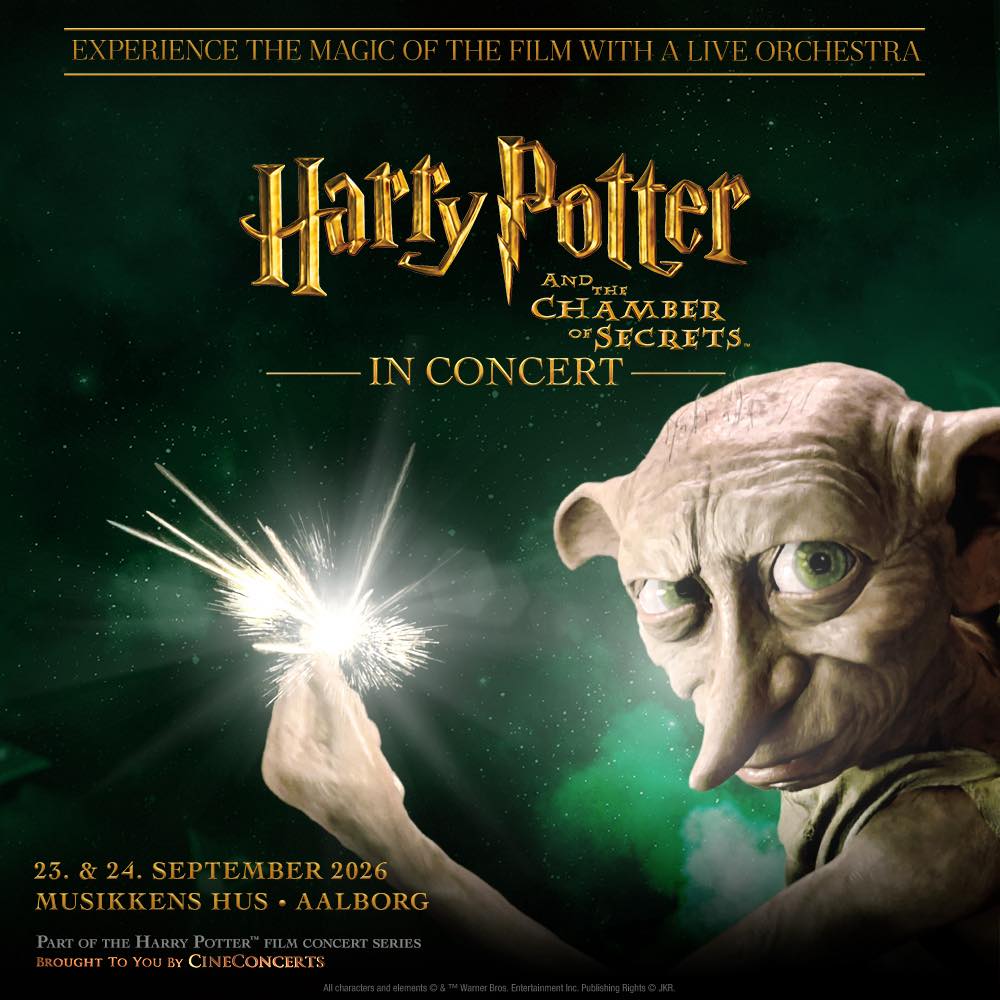 Musikkens Hus Facebook ad: Genoplev mysteriet i Harry Potter og Hemmelighedernes…