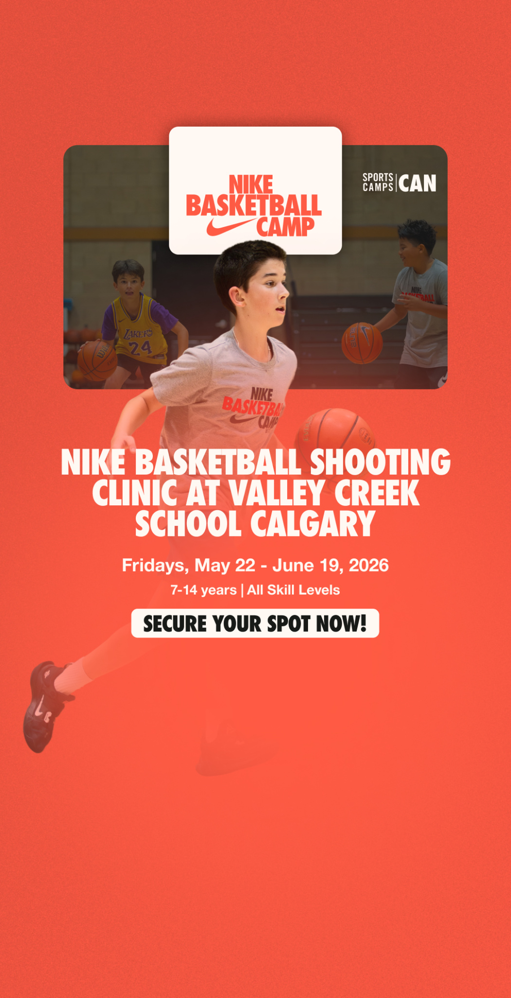 Nike Sports Camps Canada Facebook ad