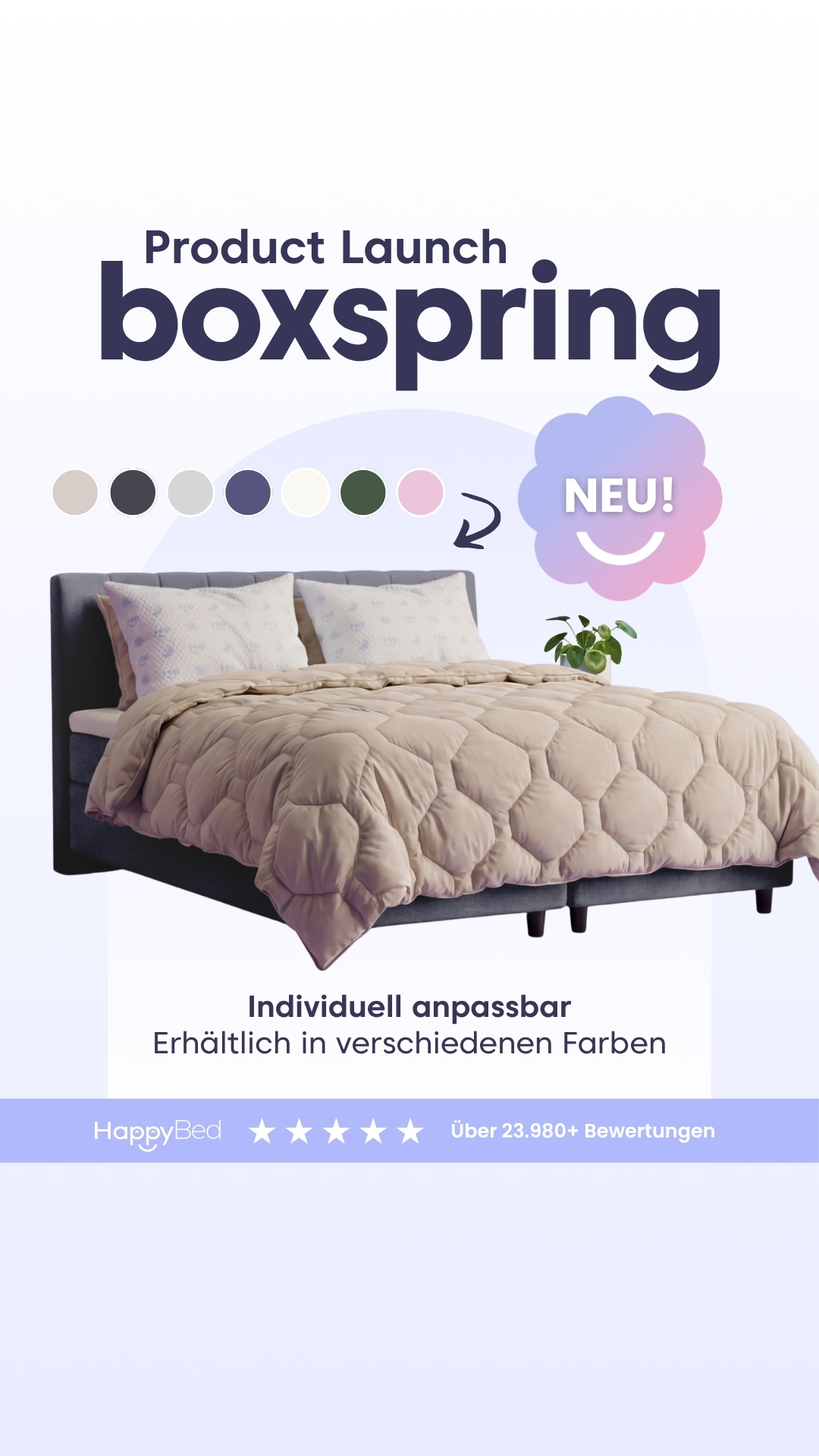 Thehappybed.de Facebook ad