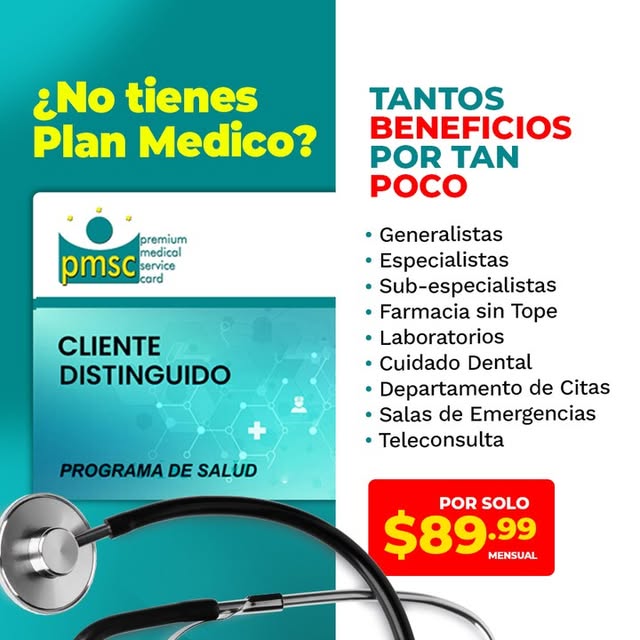 Premium Medical Service Card - PMSC Facebook ad: Somos una alternativa de salud para las personas…