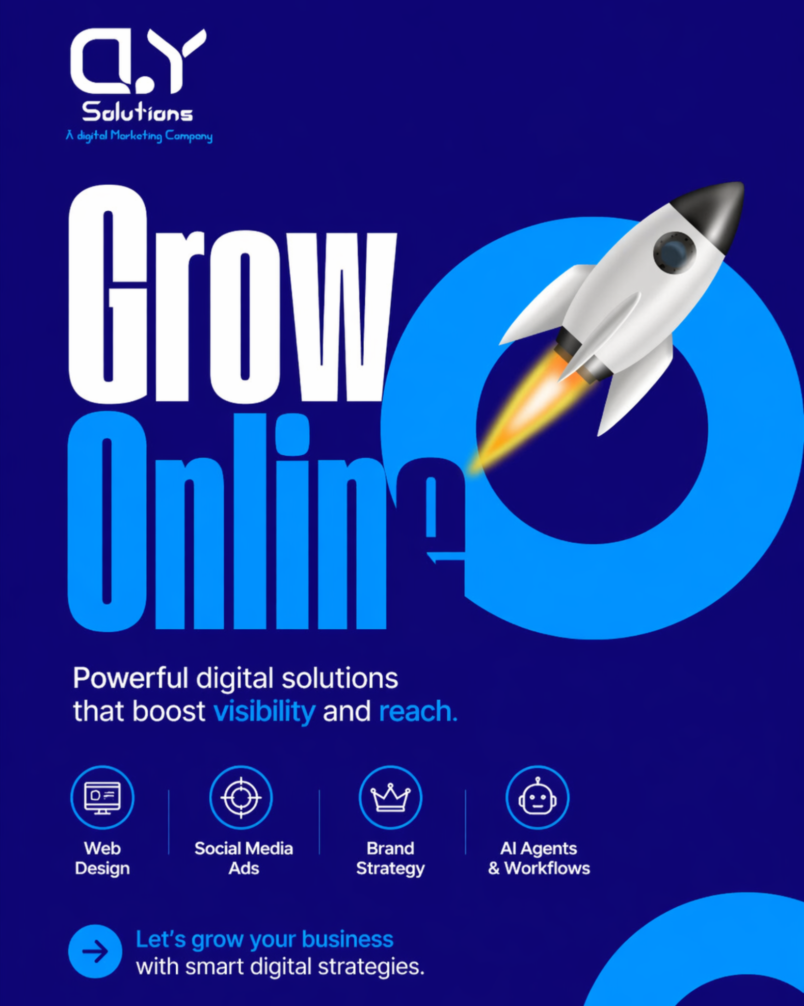D&Y Solutions Facebook ad: From web design to social media ads and…
