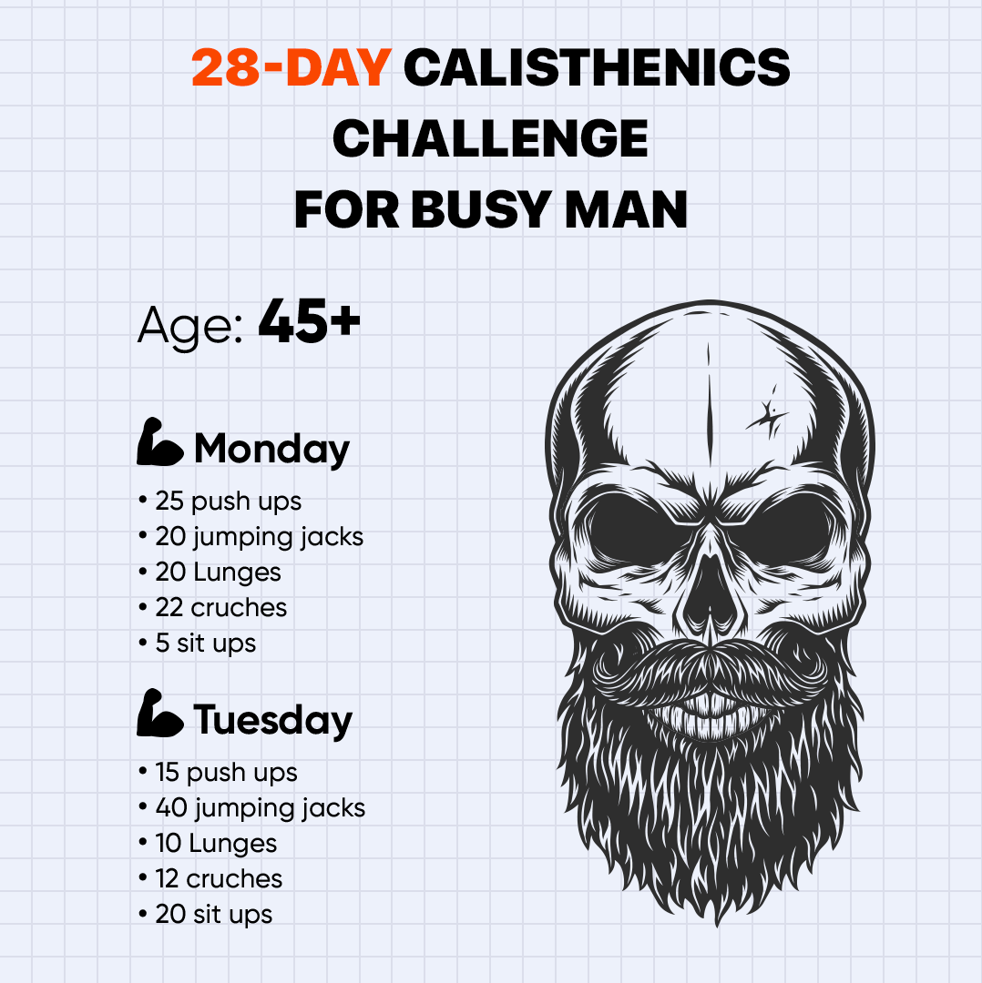 28 Day Challenge - Calisthenics Facebook ad