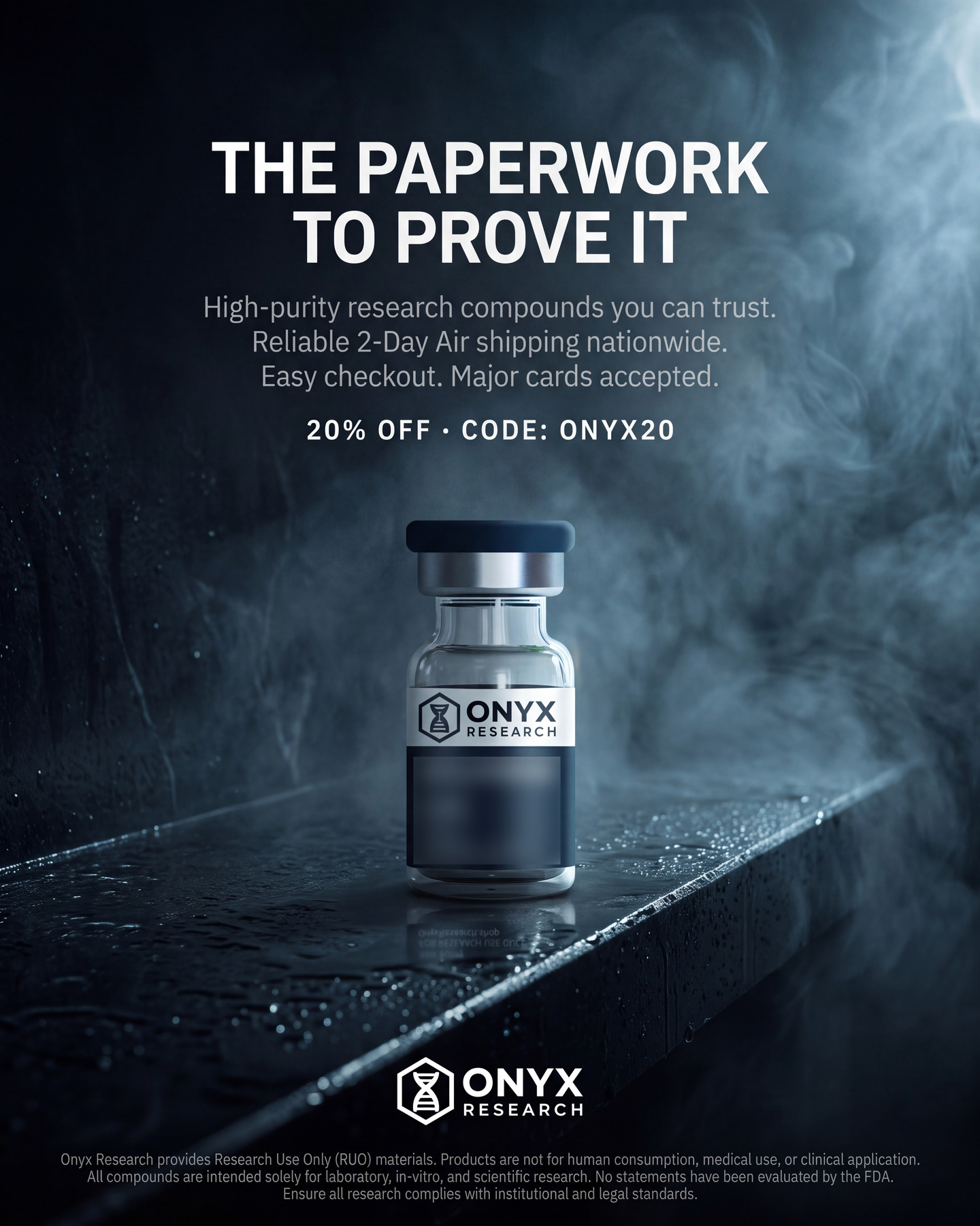 Onyx Research Lab LLC Facebook ad from Aug 6, 2026