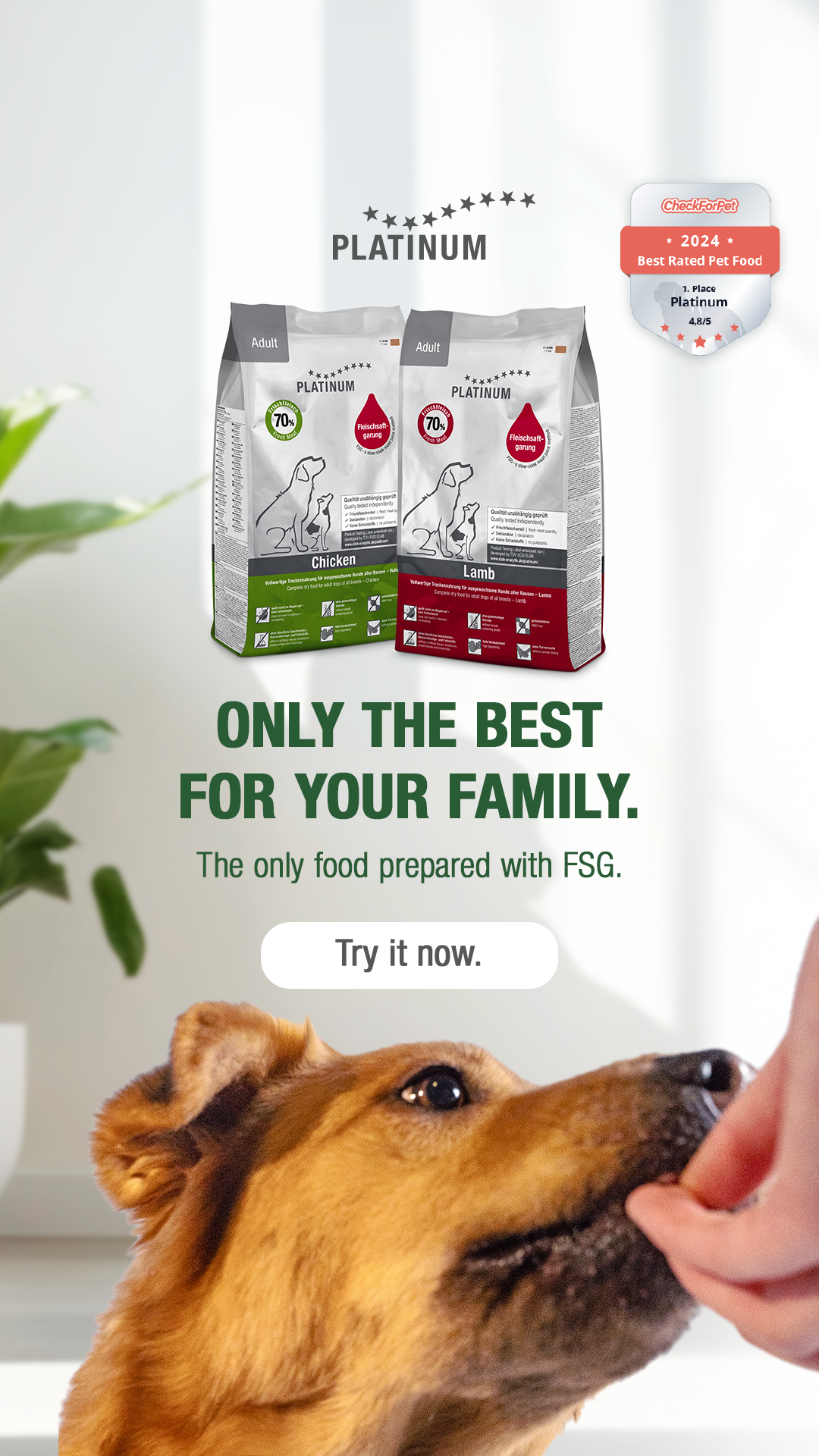 Platinum Pet Food UK Facebook ad from Mar 14, 2026