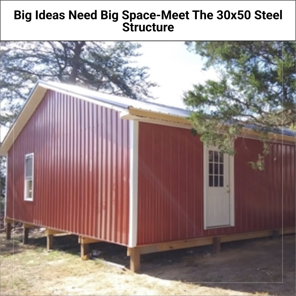 Serene Scribe Today Facebook ad: 30x50 Tall Steel Building.