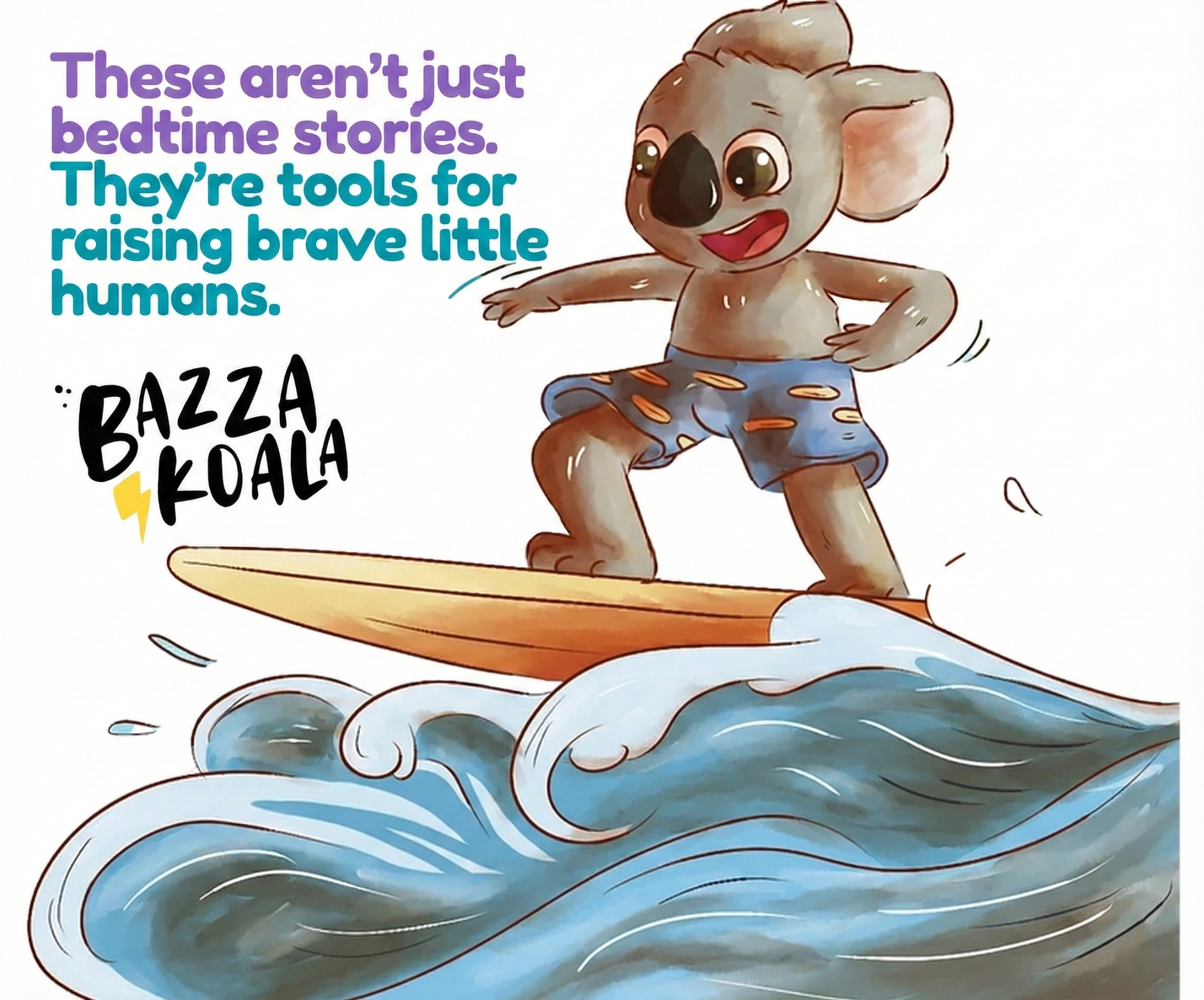Bazza Koala Facebook ad: Raise a Brave Human (Without Losing Your Mind)