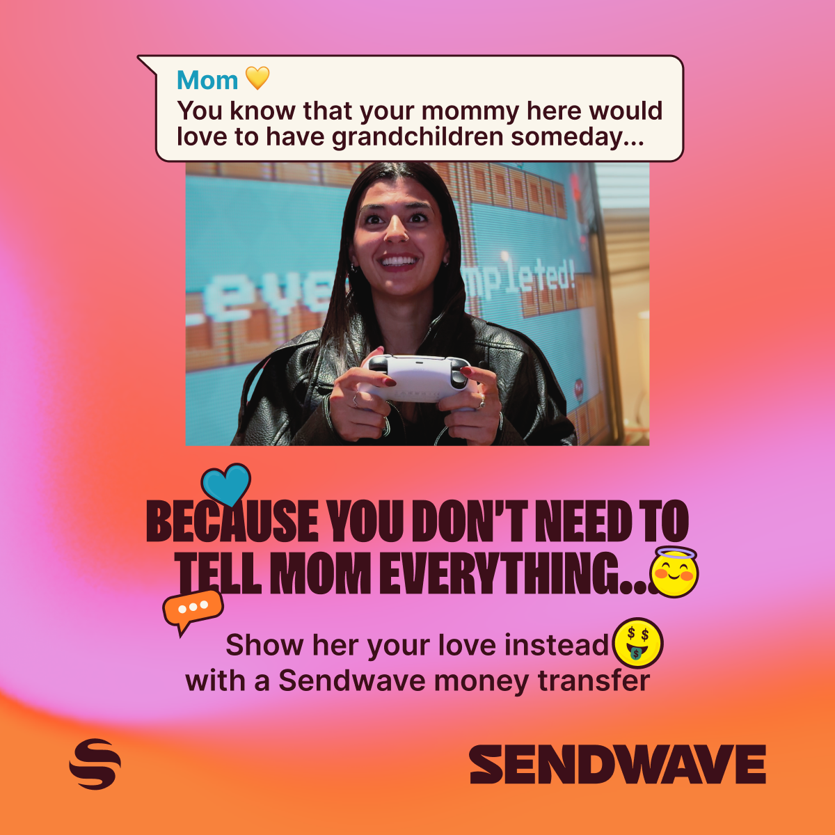 Sendwave Facebook ad: Send money home