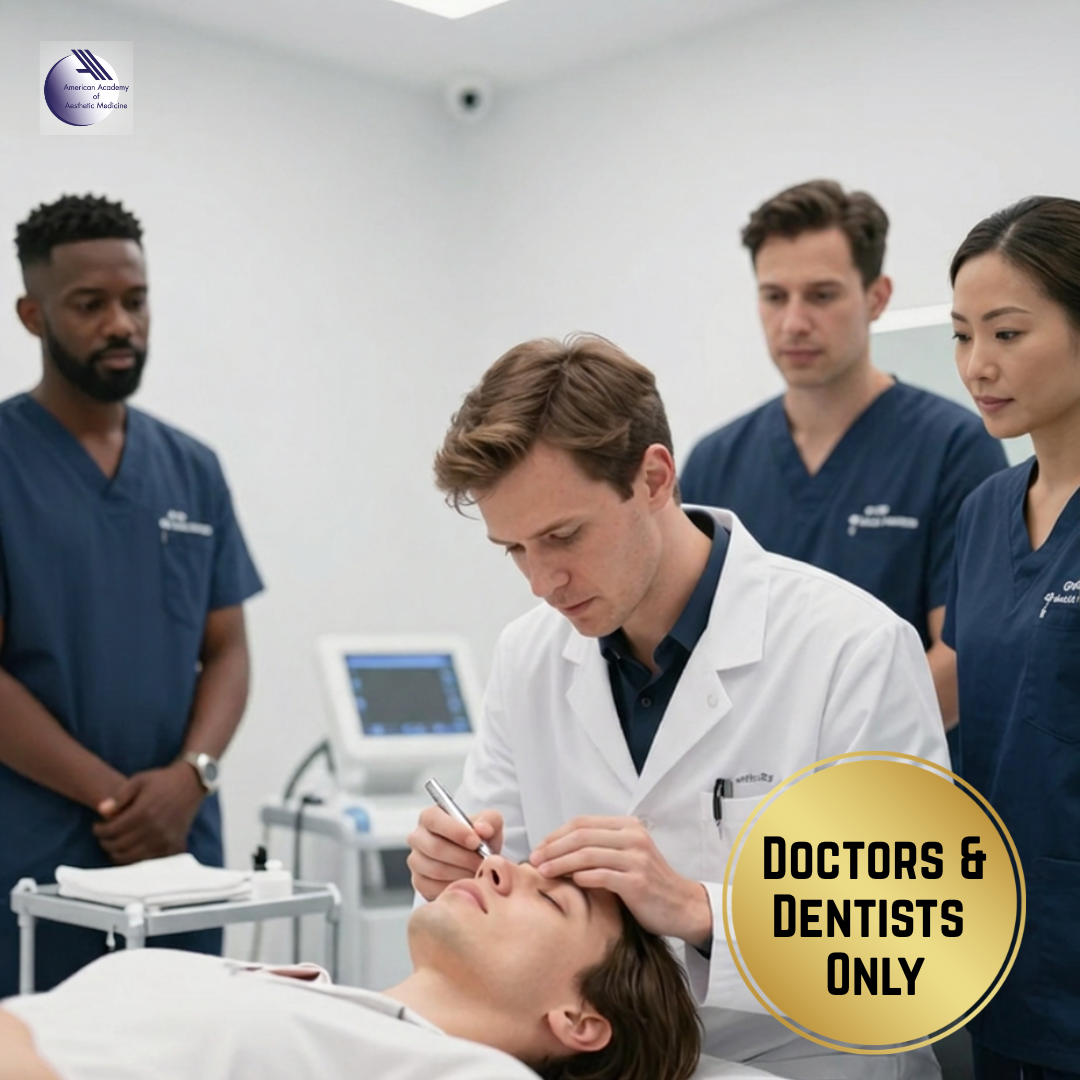 American Academy of Aesthetic Medicine - International Facebook ad: Get my Certificate in Aesthetic Medicine
