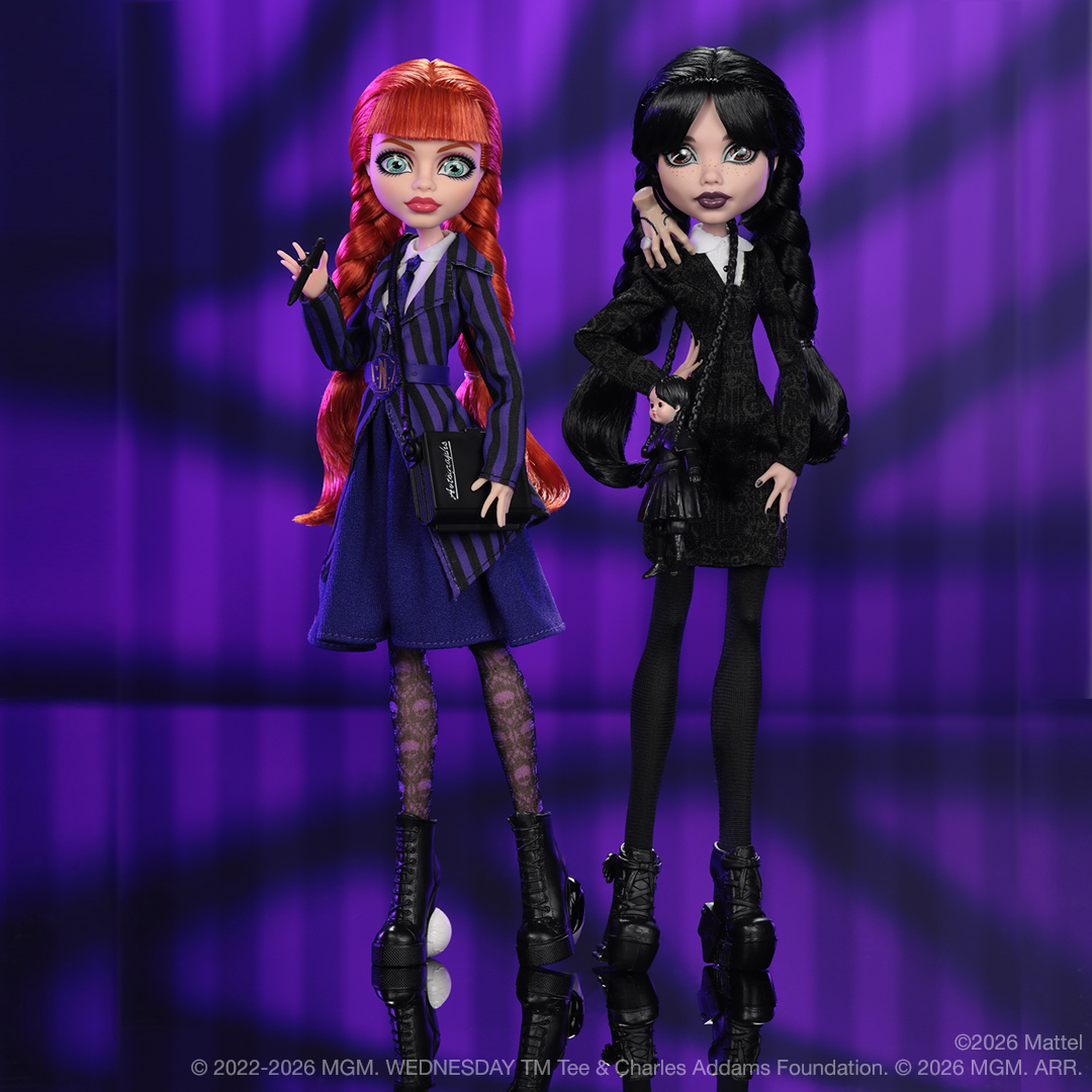 Monster High Facebook ad: Wednesday Addams + Agnes DeMille dolls are here to haunt!