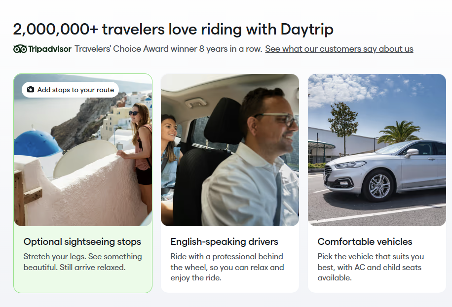 Daytrip Facebook ad