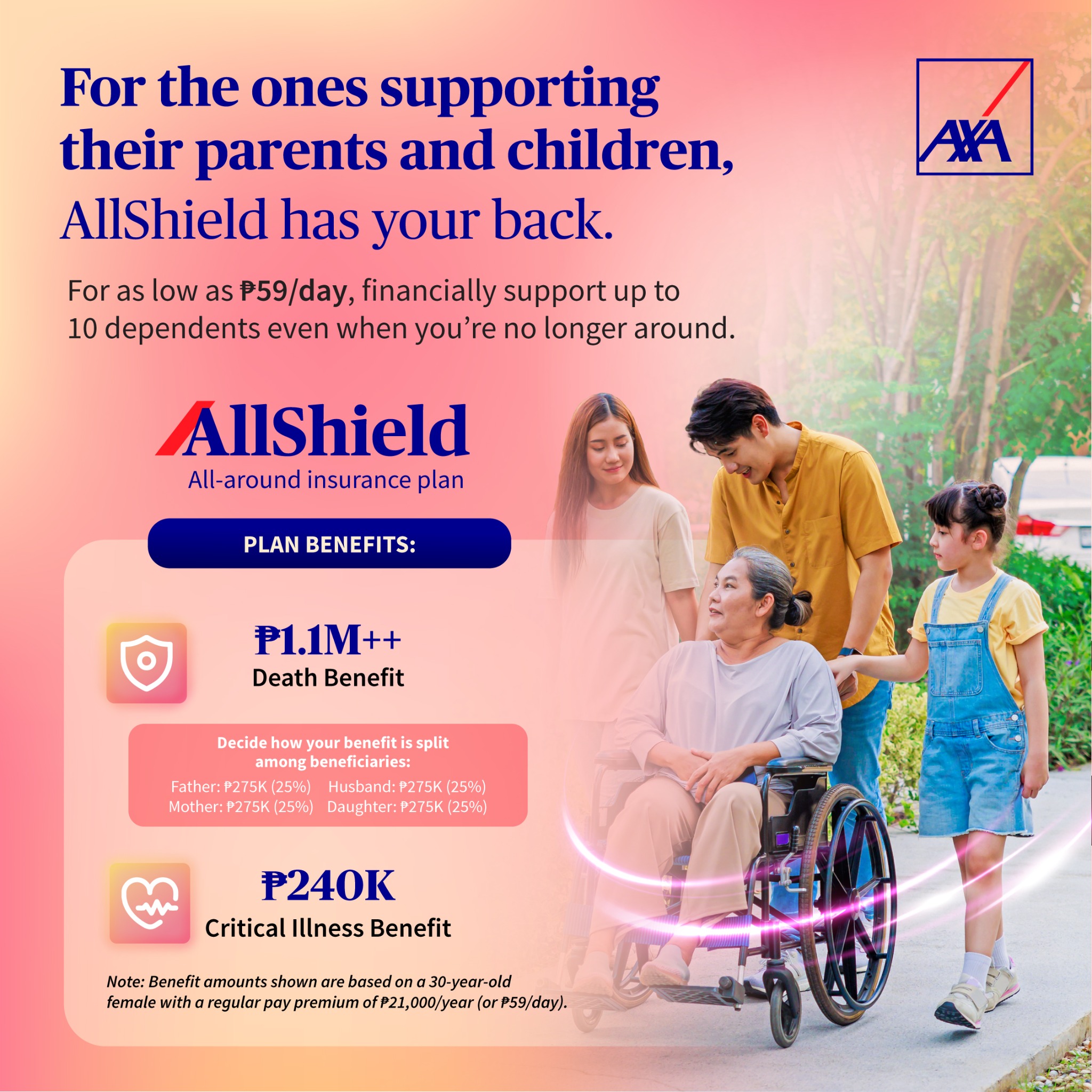 AXA Philippines Facebook ad