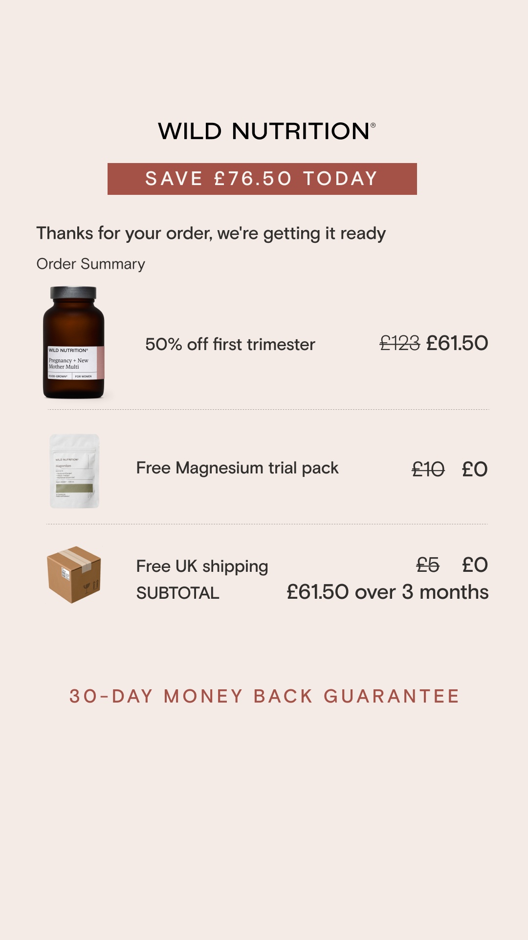 Wild Nutrition Facebook ad