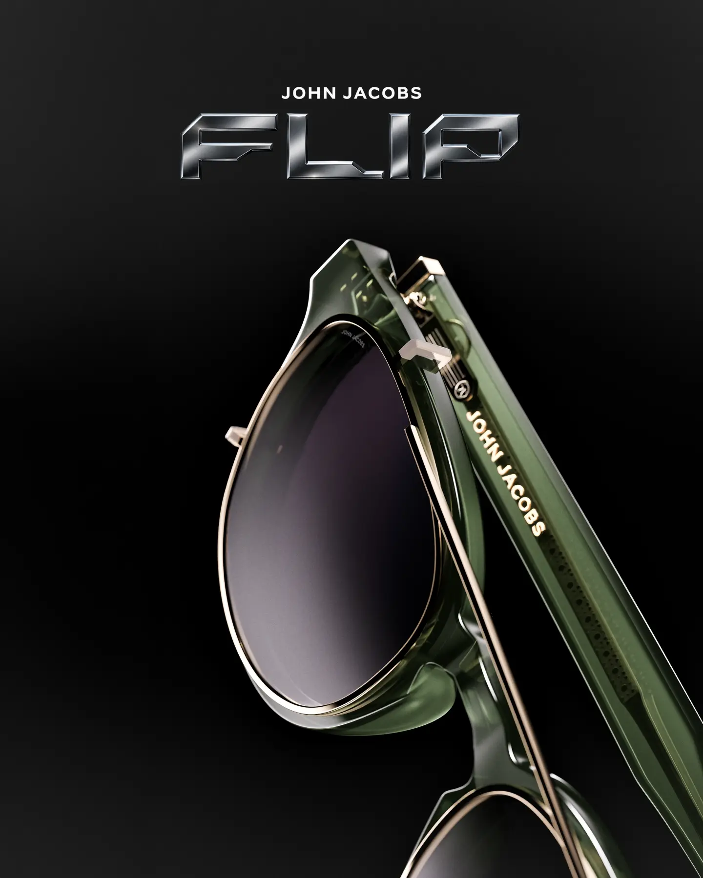 John Jacobs Eyewear Facebook ad: Just dropped: John Jacobs FLIP ✦