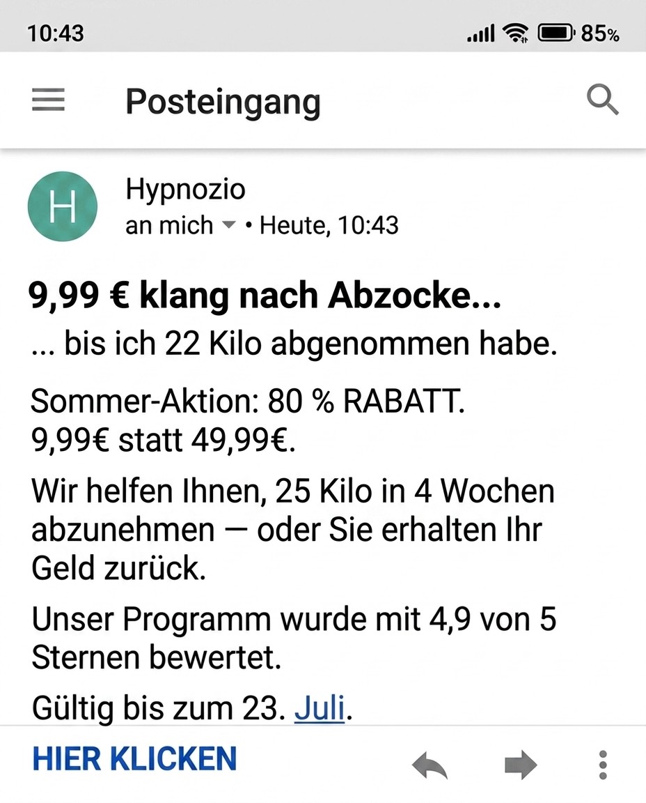 Hypnozio: power of hypnotherapy Facebook ad