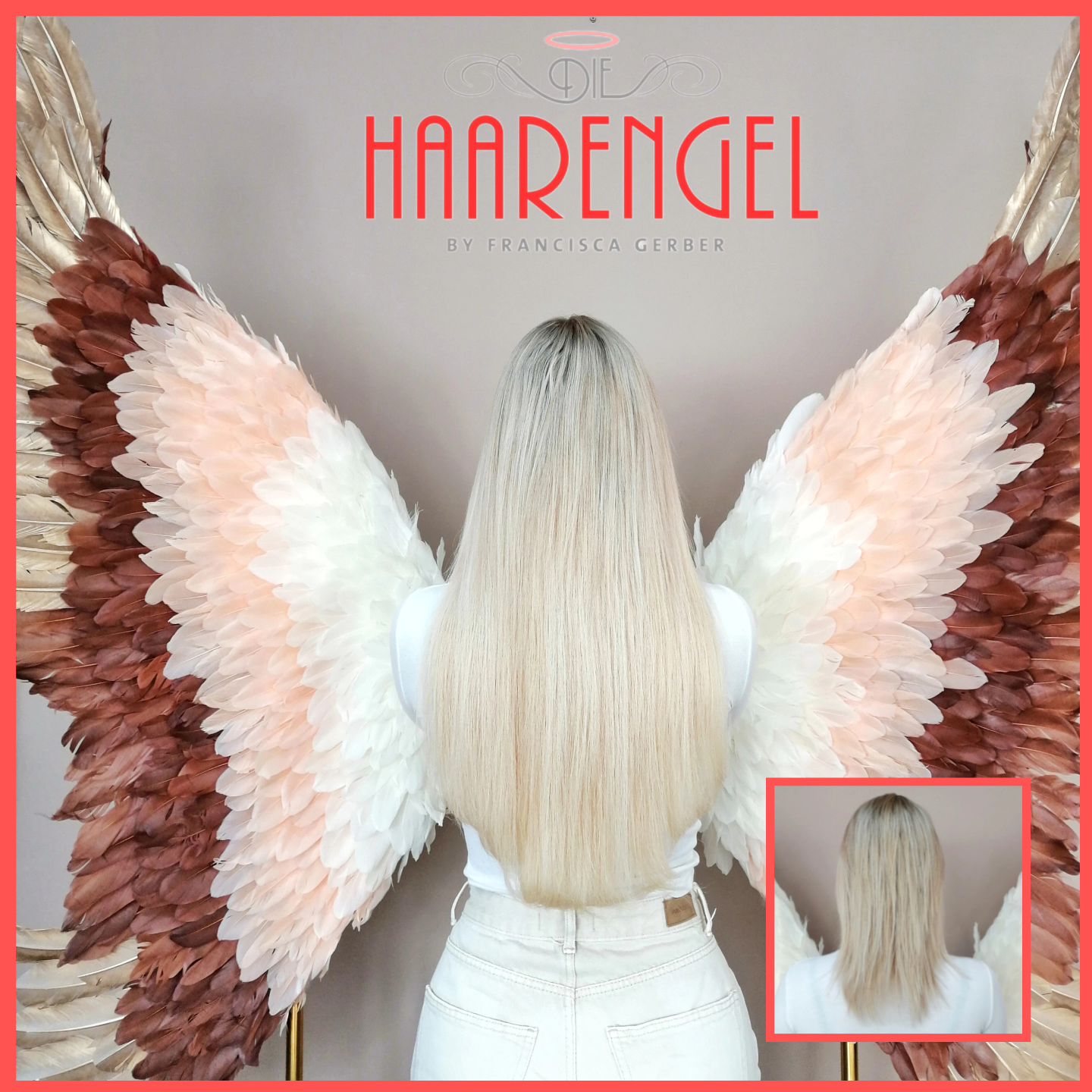 Haarverlängerung Die HaarEngel - by Francisca Gerber Facebook ad: Ein Traum in glänzendem blond.