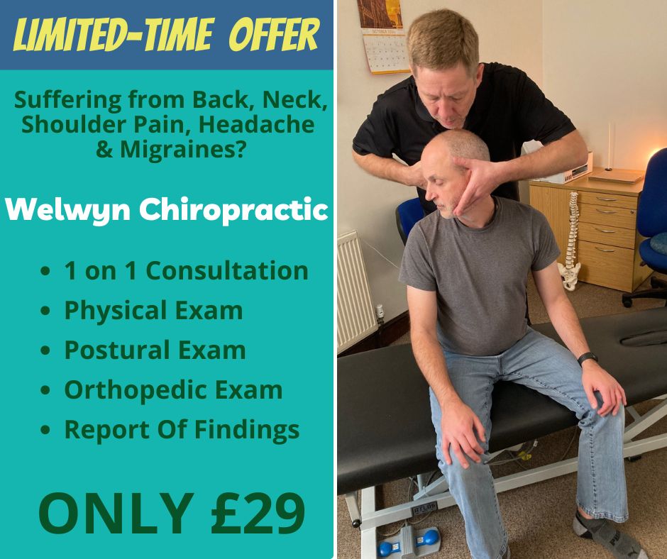 Welwyn Chiropractic -Dr. Colin Rance Facebook ad