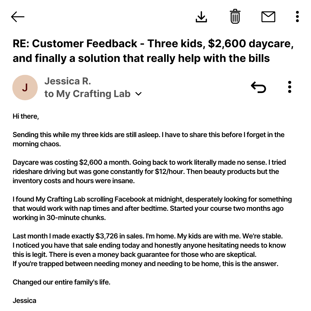 My Crafting Lab Facebook ad