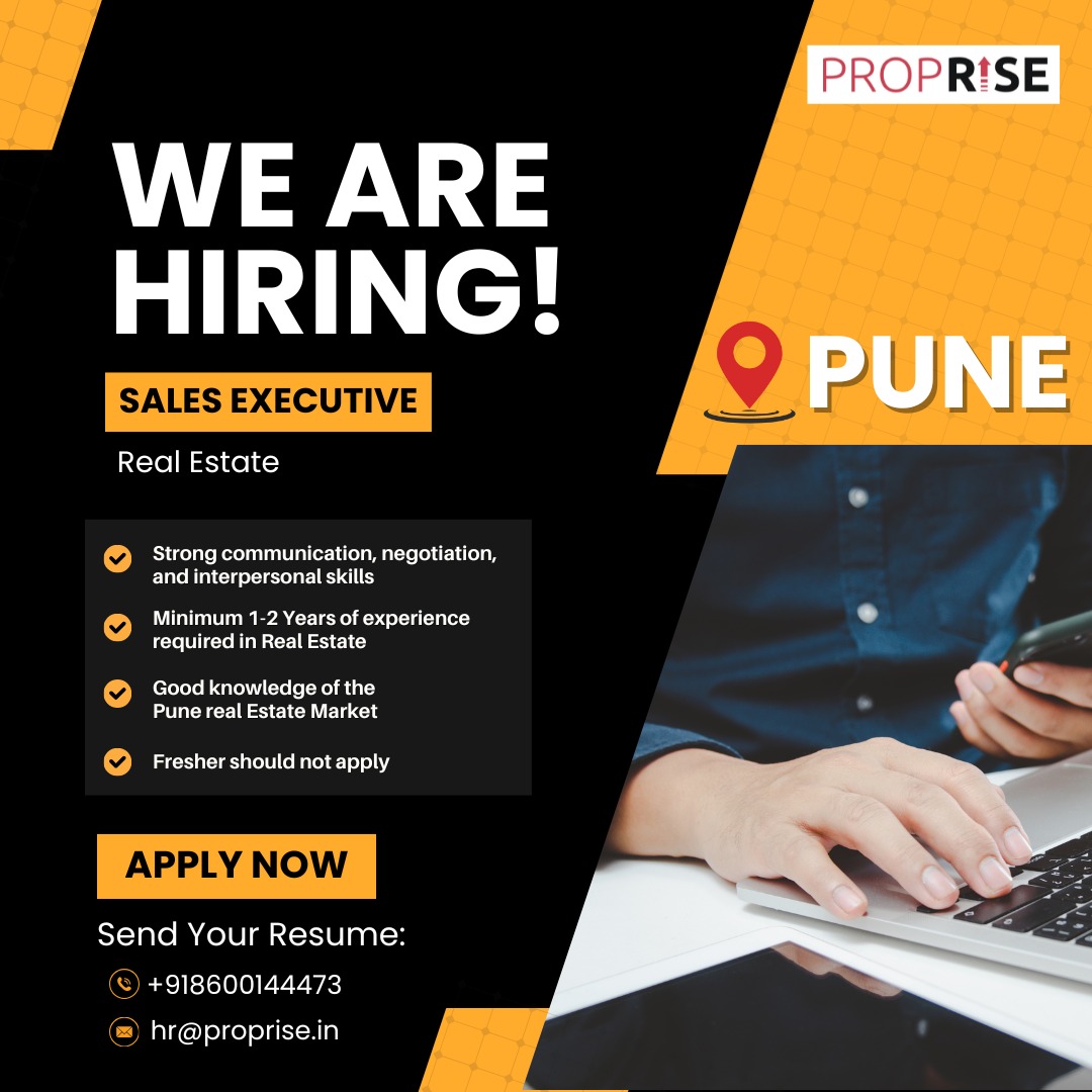 PROPRISE Property Consulting Pvt Ltd Facebook ad: We’re Hiring: Field Sales Executive, Real Estate