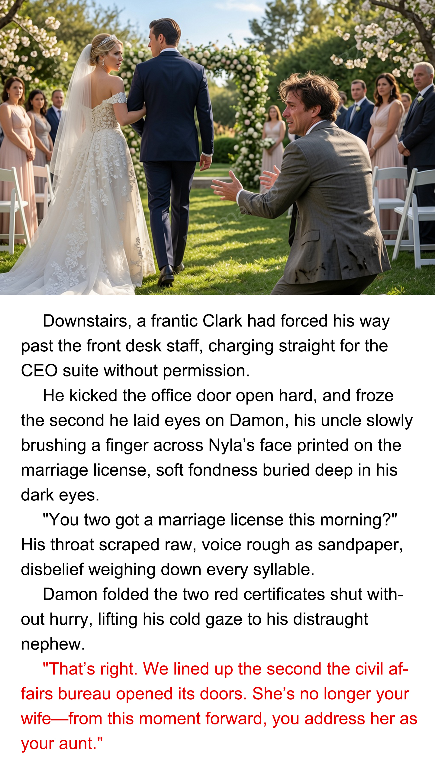Romance Novel Facebook ad: It's amazing! Click to read now!