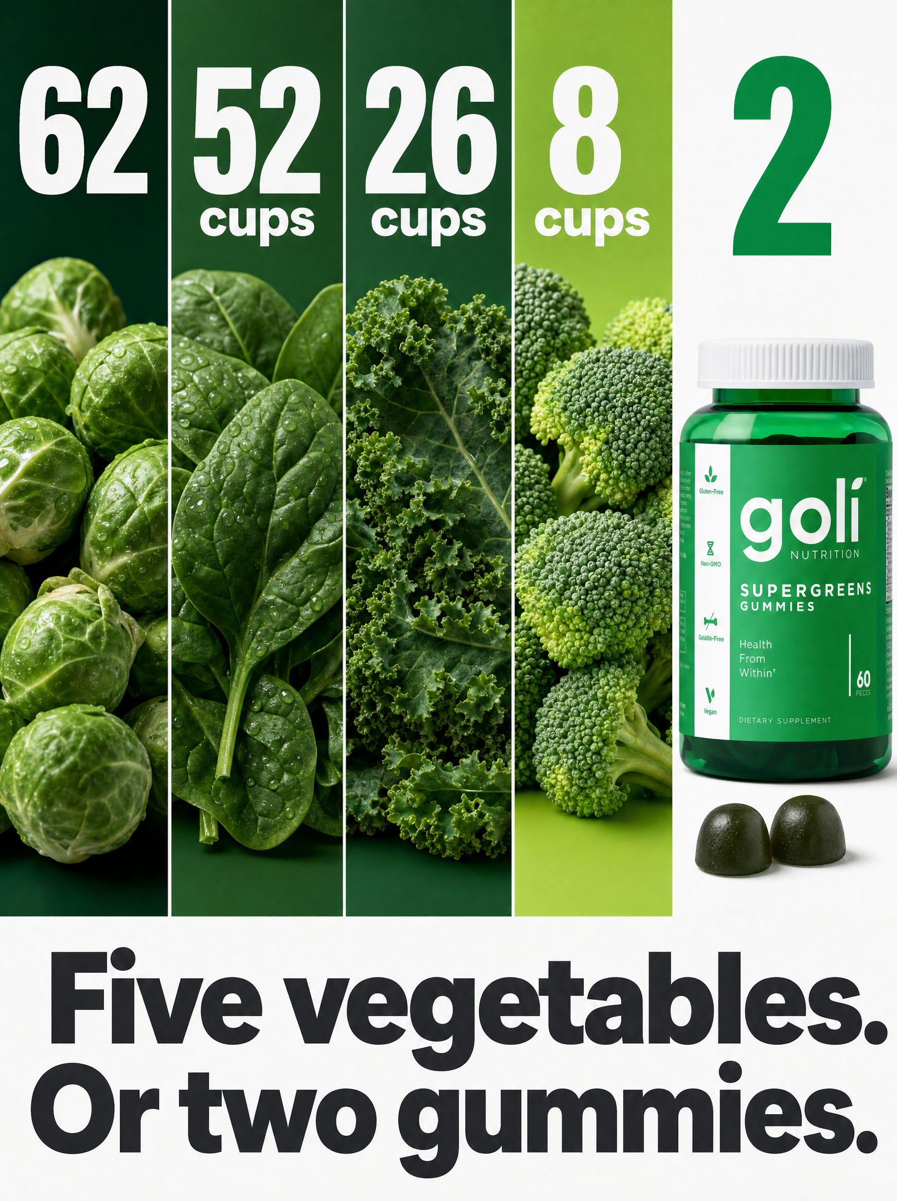 Goli Facebook ad: More Thiamin Than 52 Cups of Spinach