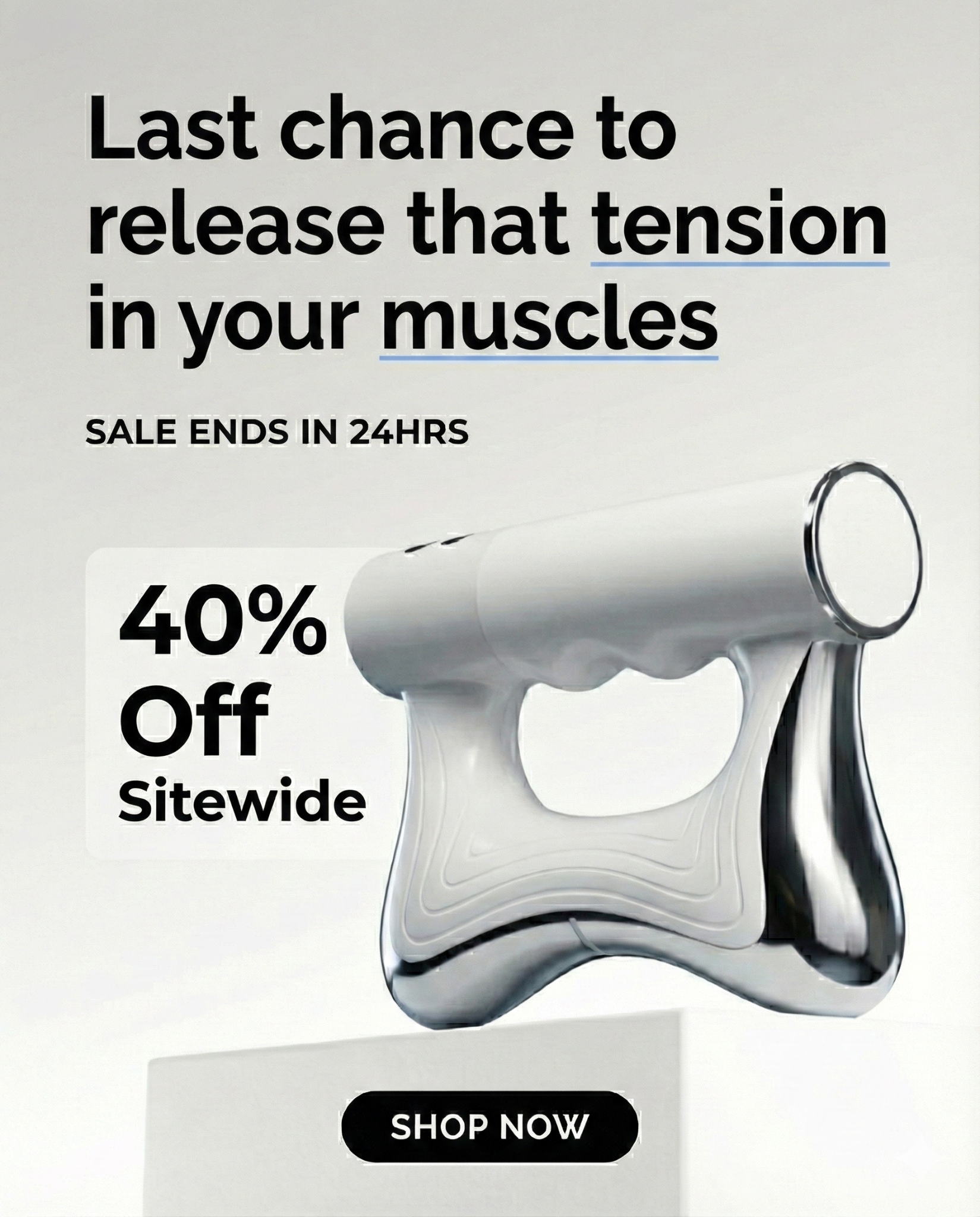 AuraSculpt Facebook ad: Holiday Sale - Upto 60% Off