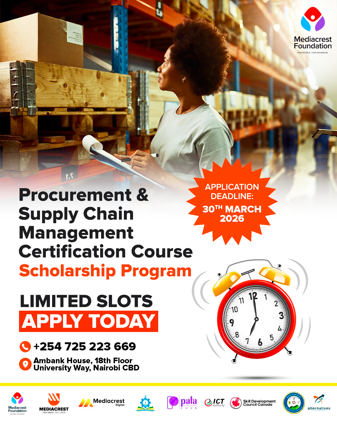 Mediacrest Foundation Facebook ad: Lead Projects with Confidence