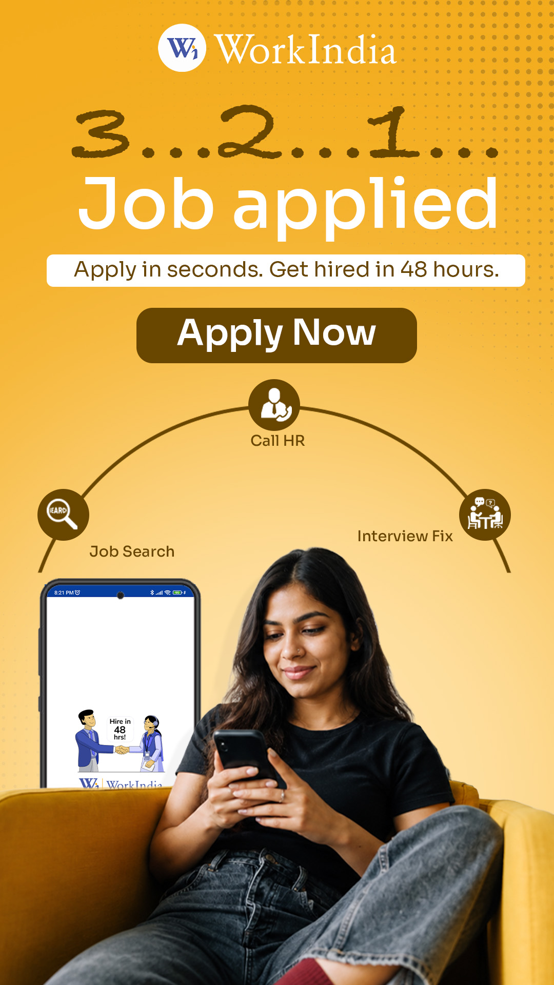 WorkIndia Facebook ad