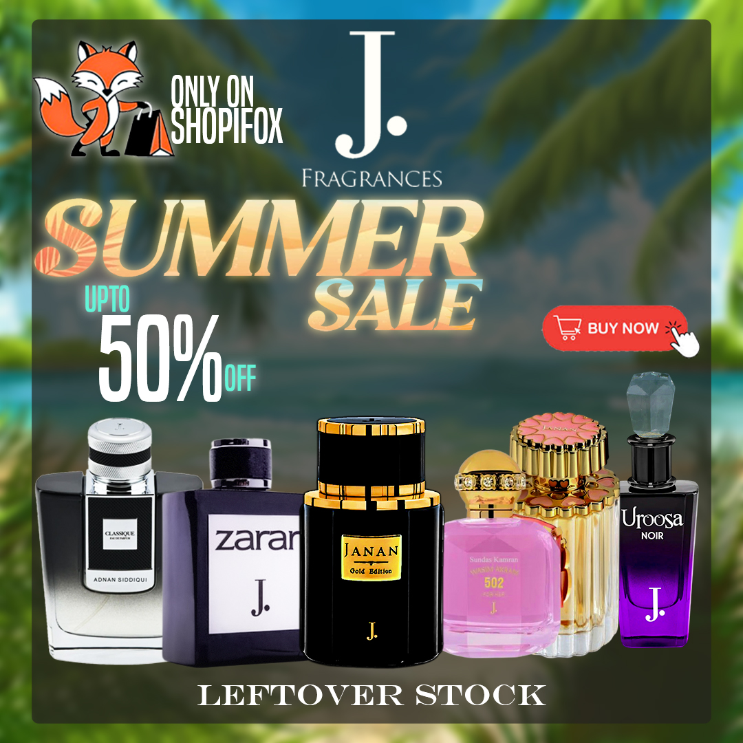 Shopifox.pk - Perfumes & Discount Deals Pakistan Facebook ad: J. Fragrances SALE is LIVE!