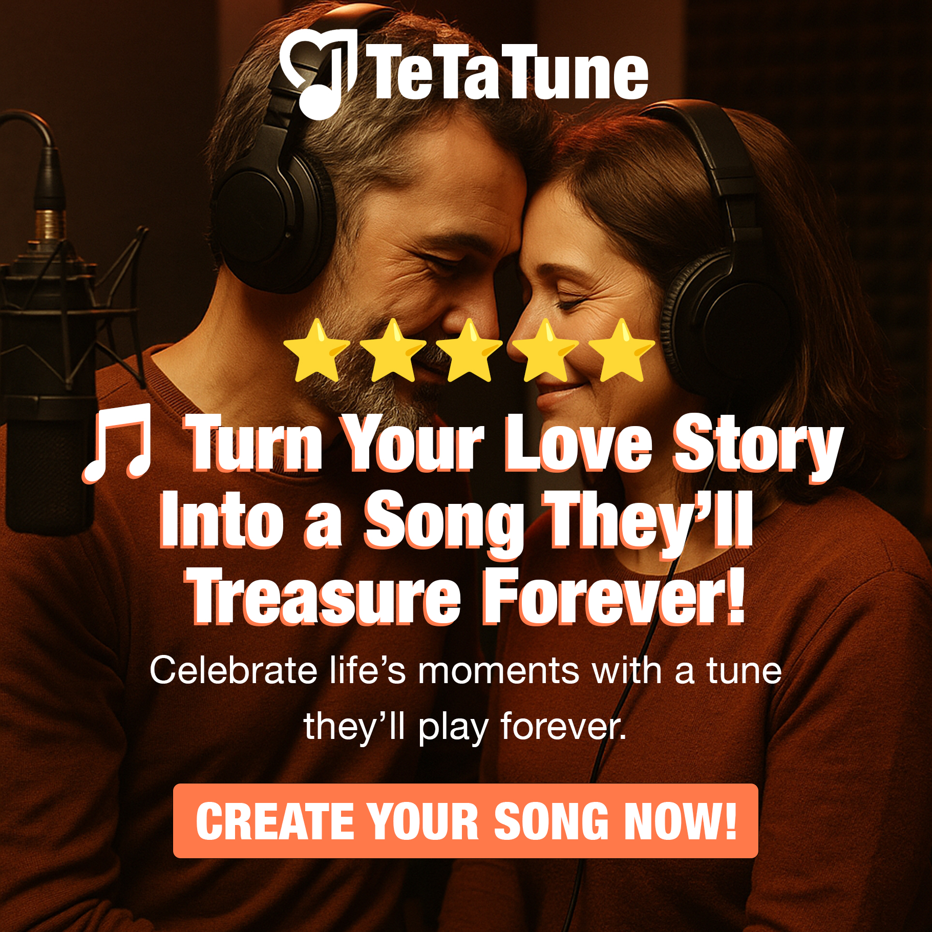 Tetatune - Customized Songs Facebook ad